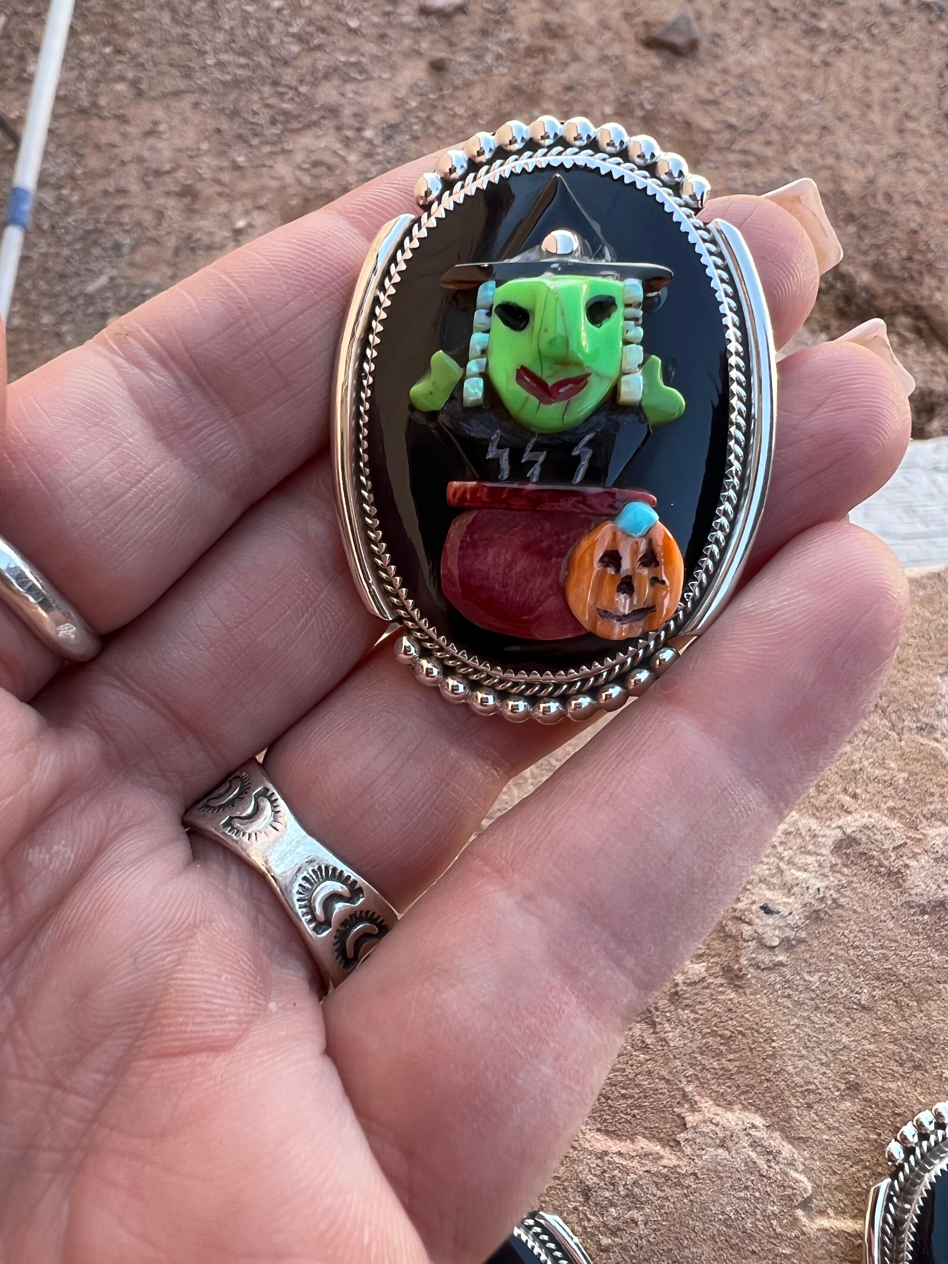 Zuni Halloween Pendants/Pins