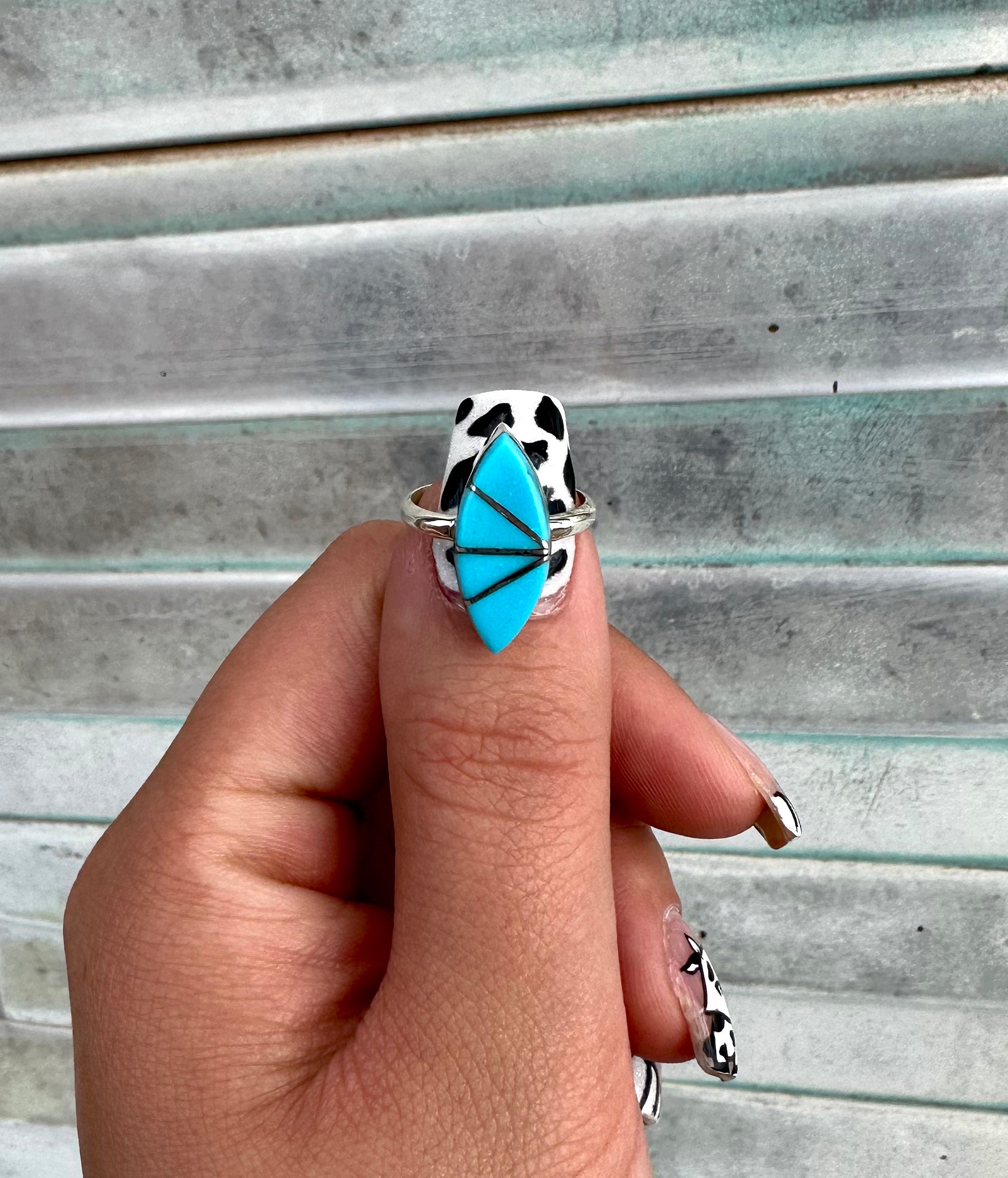 Raindrop Zuni Ring