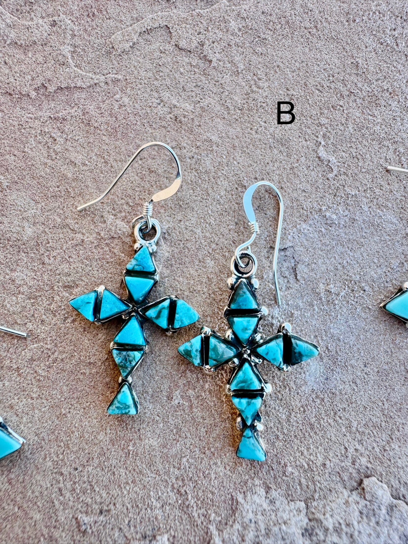 Triangular Turquoise Cross