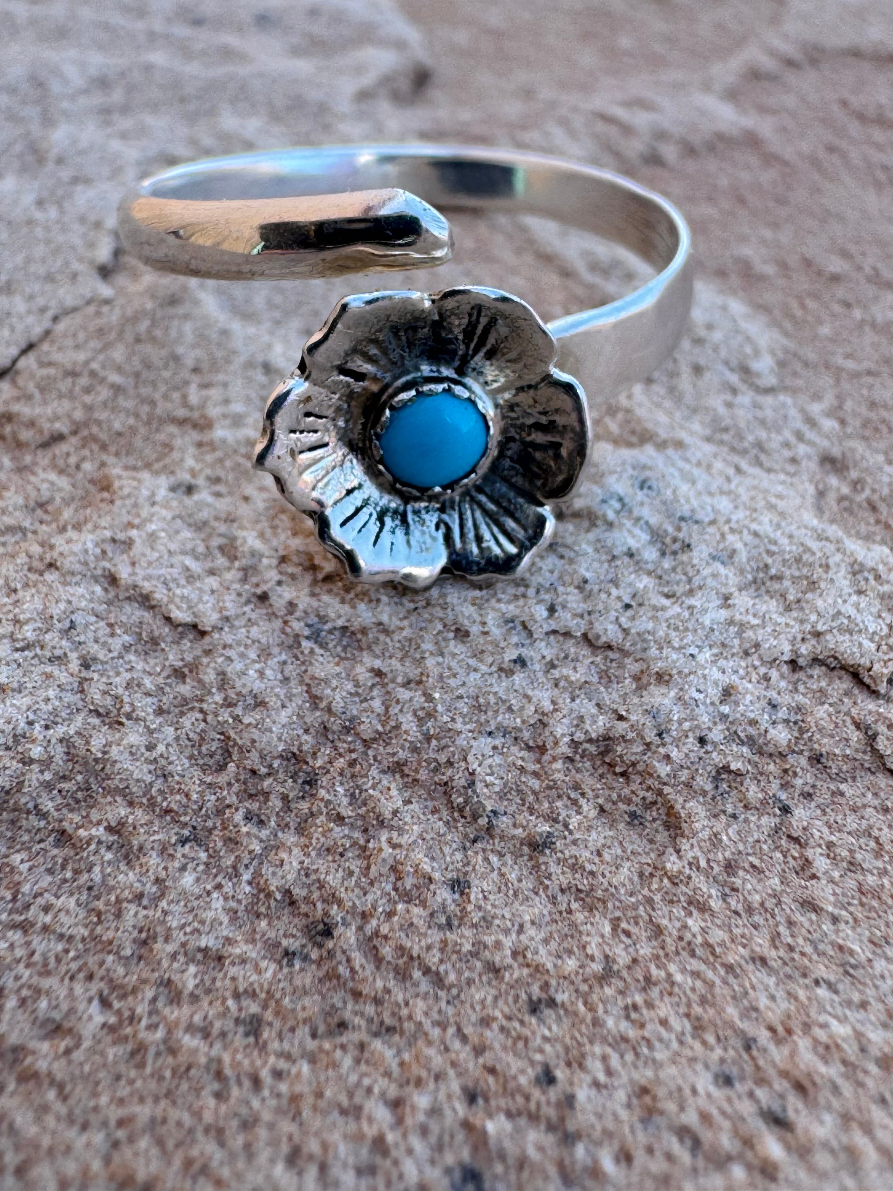 Prairie Turquoise Flower Ring