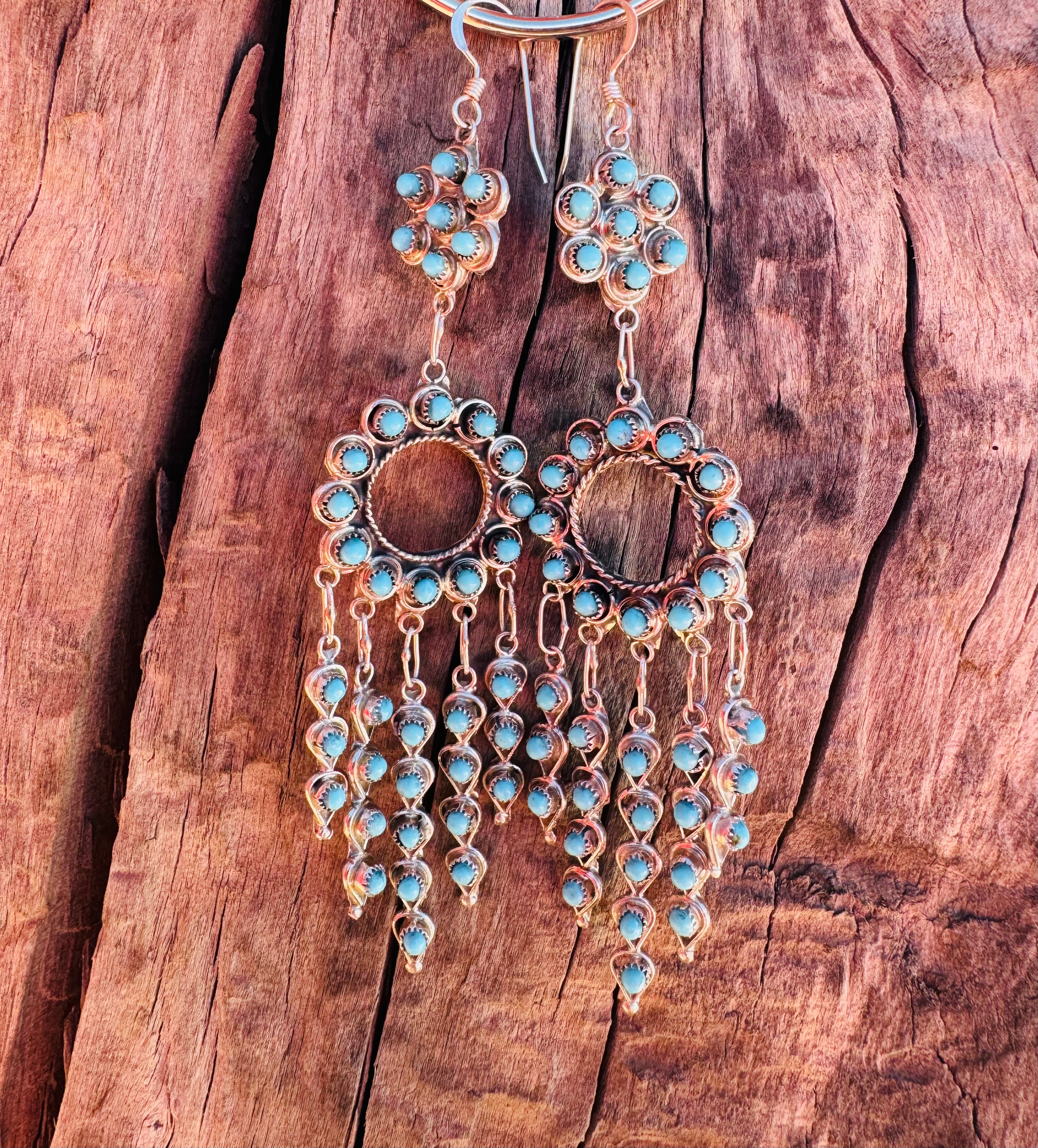 Turquoise Dream Catcher Earrings