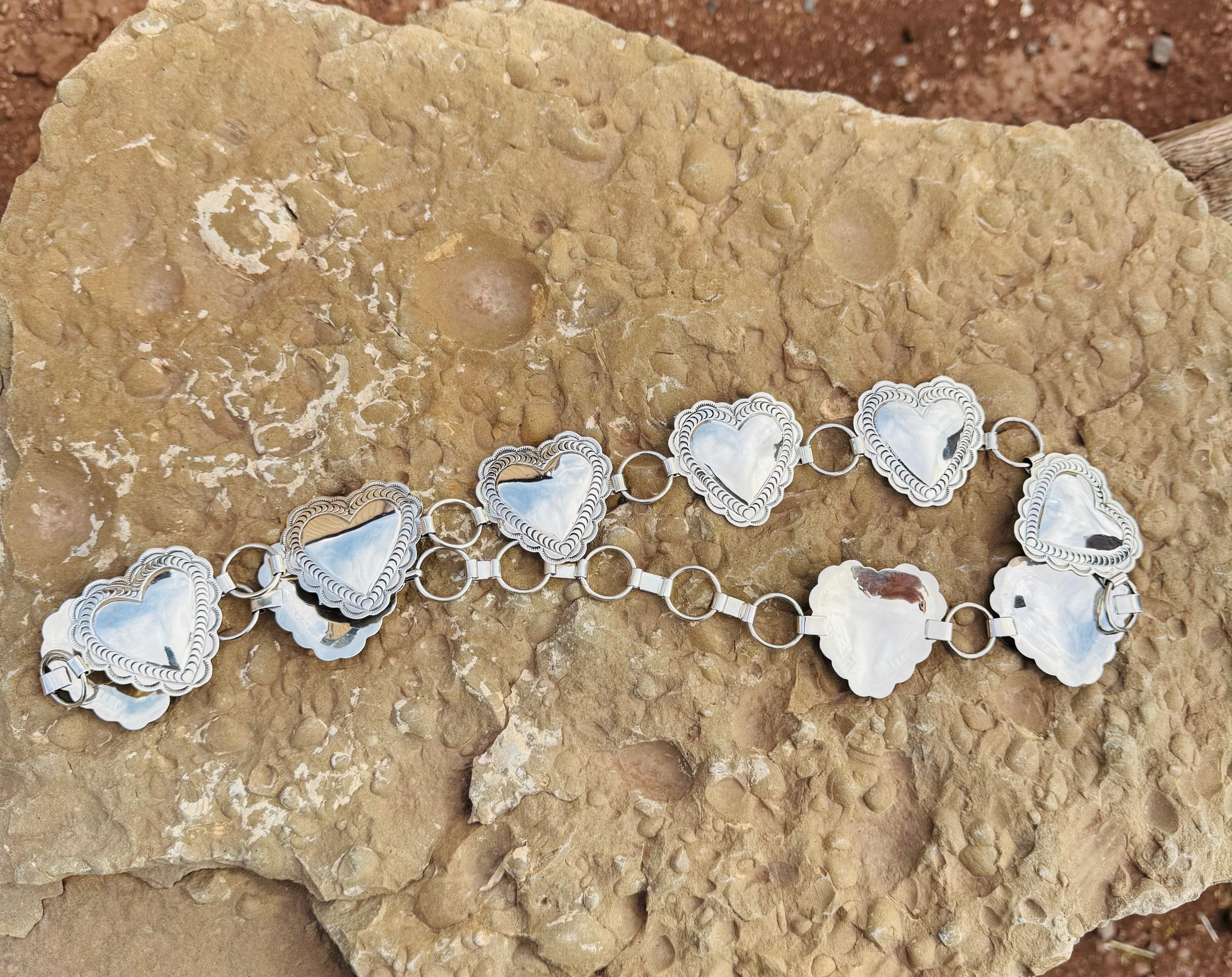 Silver Heart Belt