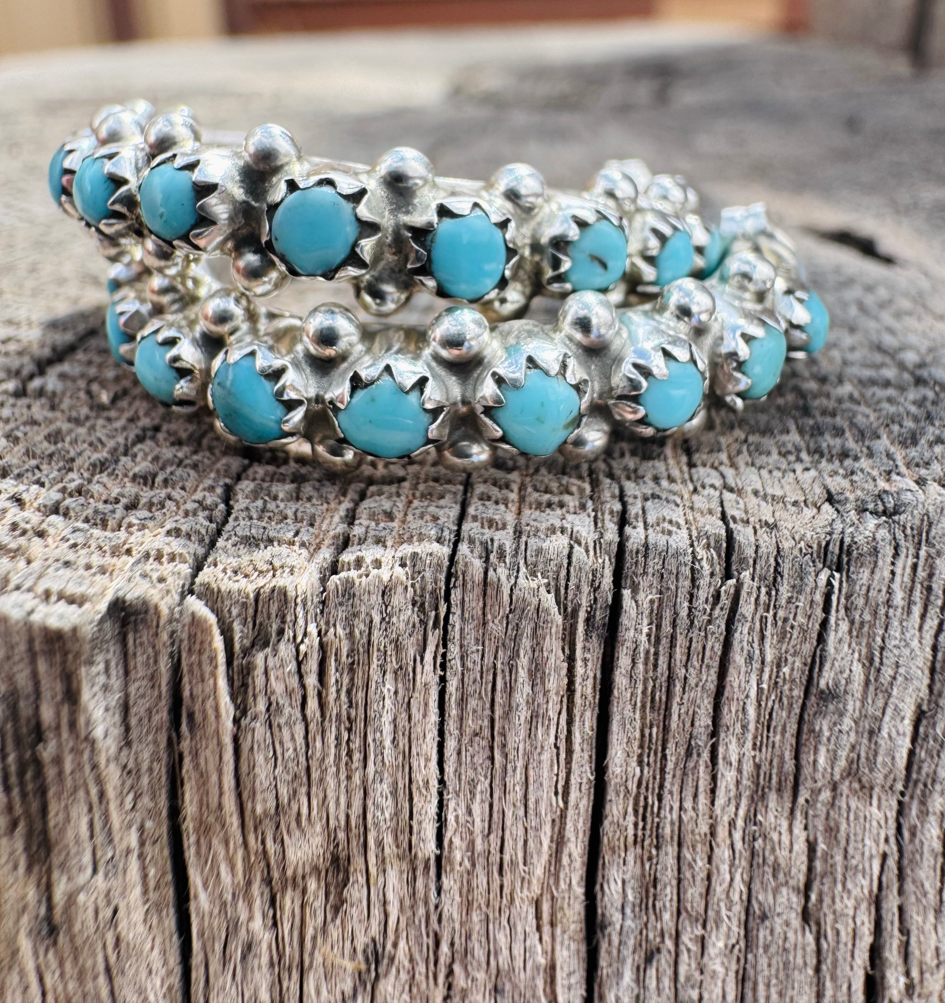 Turquoise Semi Hoops