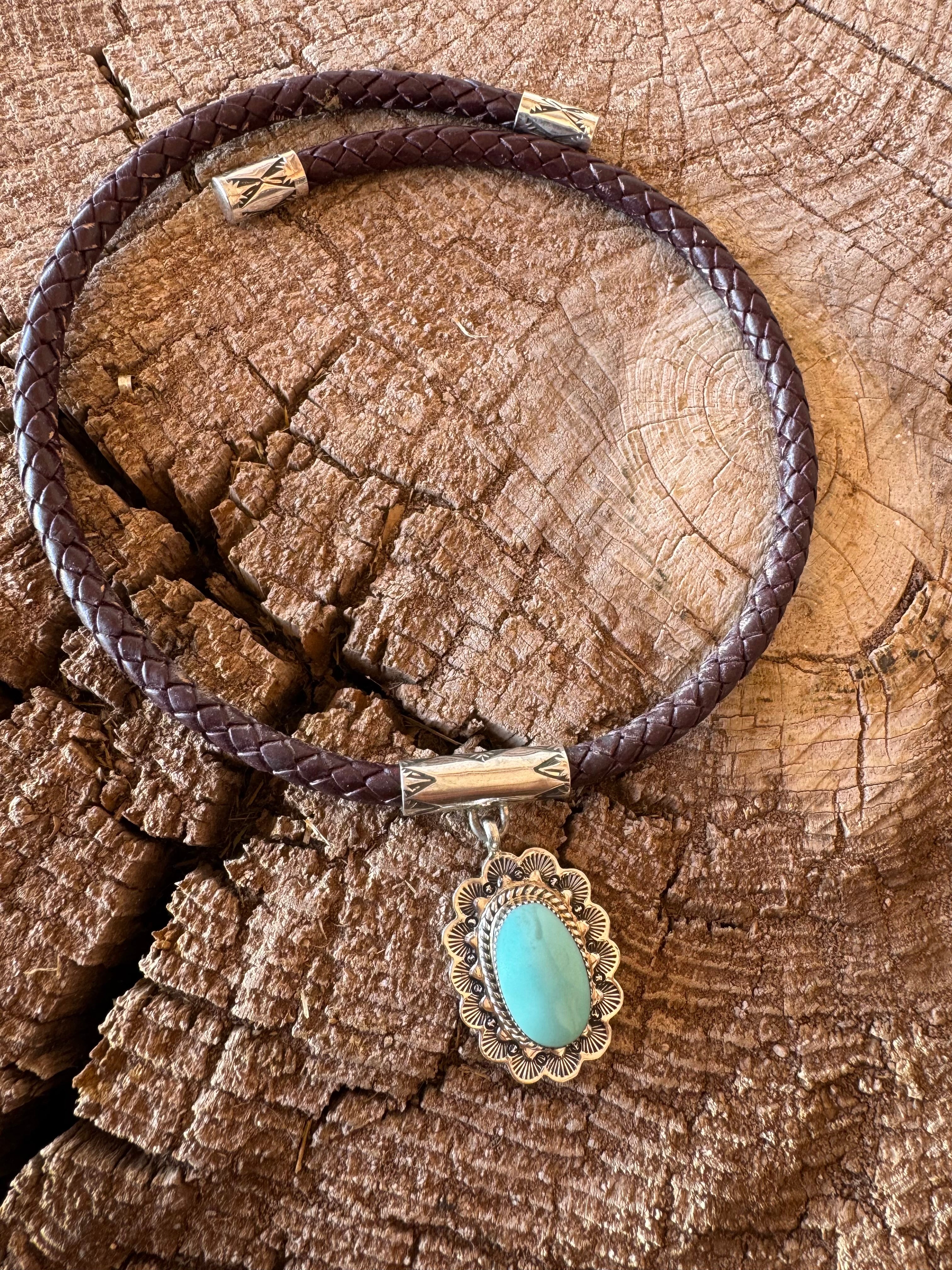 Oval Turquoise Choker