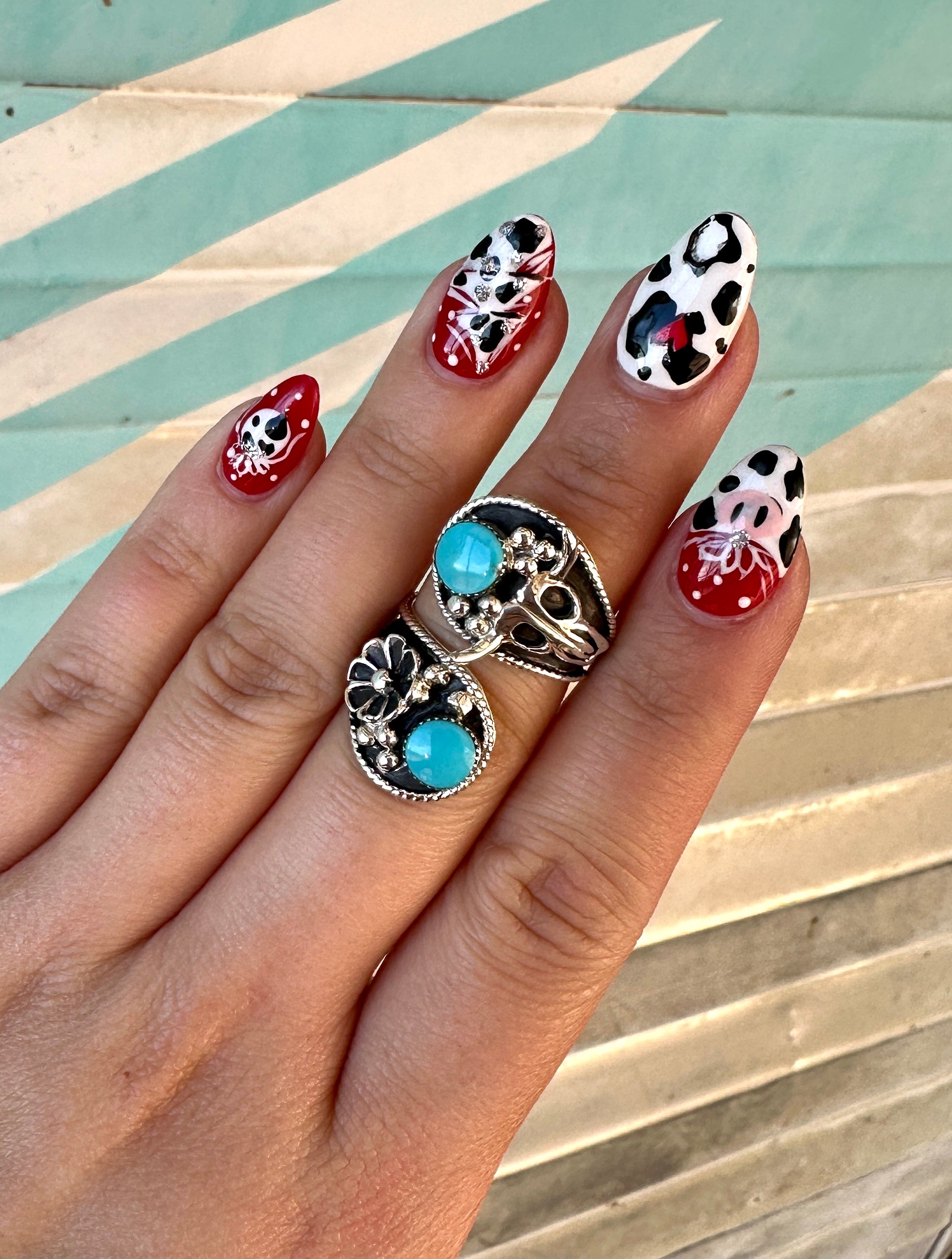 Adjustable Punchy Cow Boss Ring