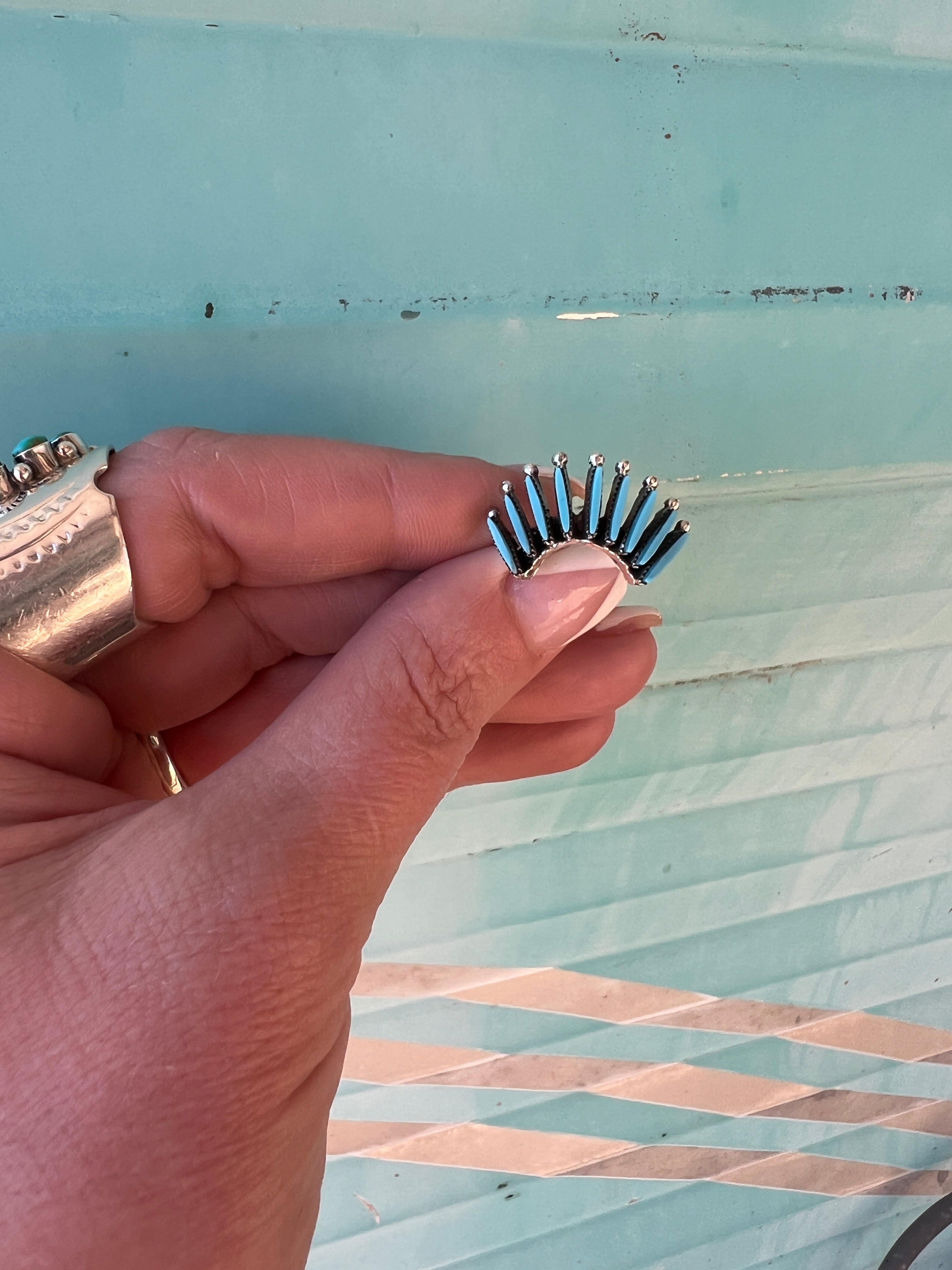 Zuni 9 Stone Ring Stacker
