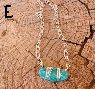 Oval Oyster Shell Pendant