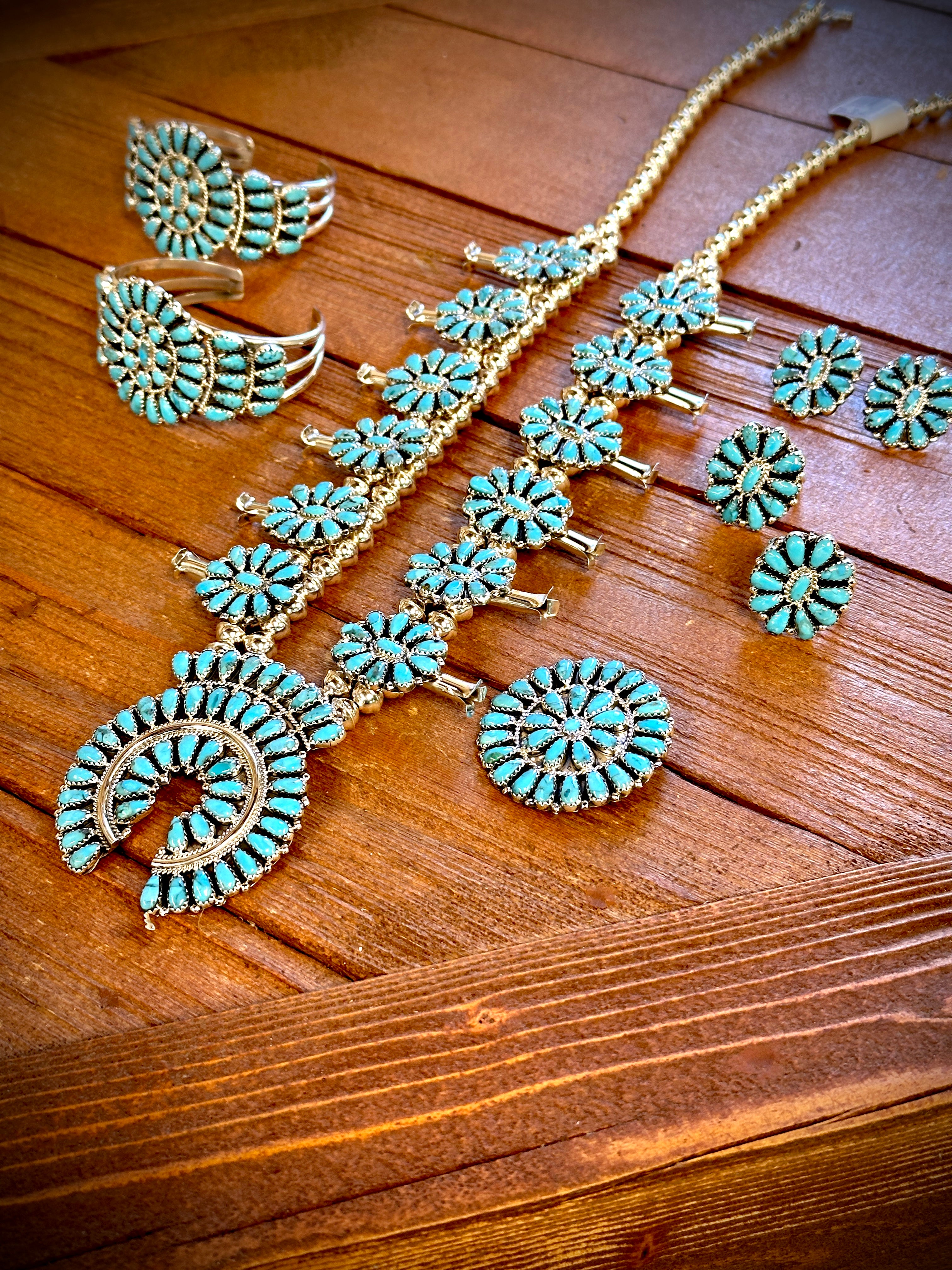 Zeita Begay Squash Blossom Set
