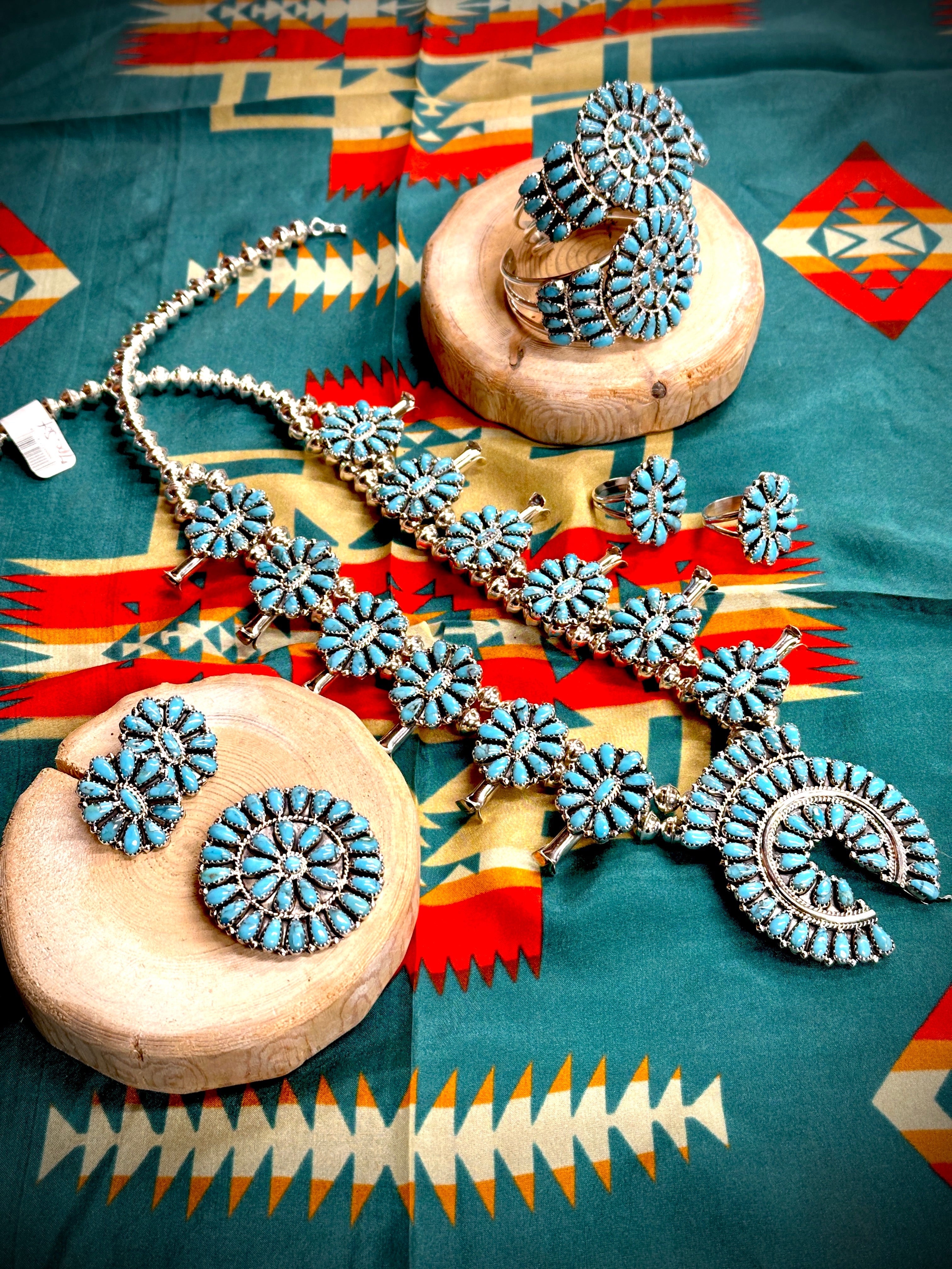 Zeita Begay Squash Blossom Set