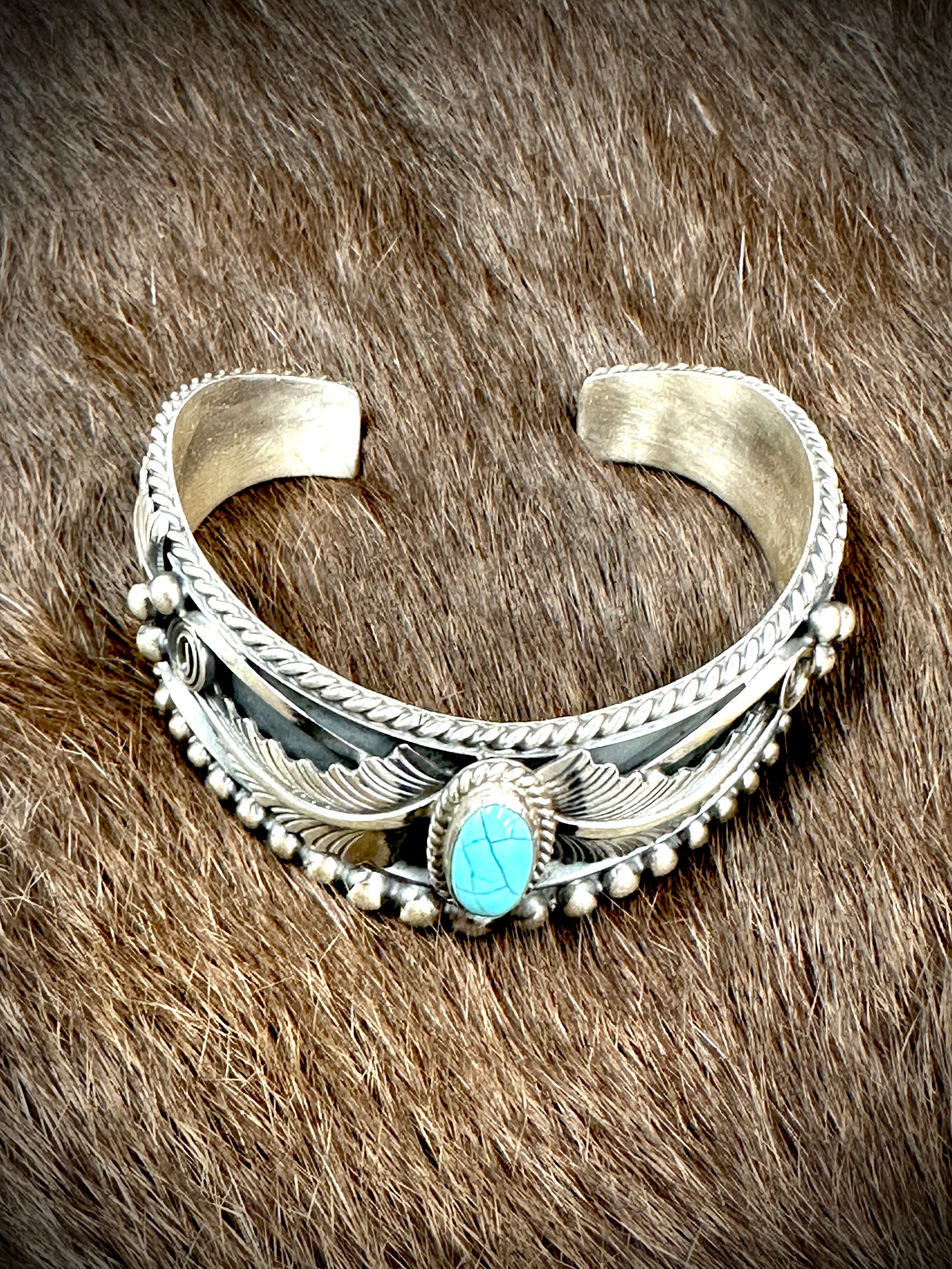 Frankly Speaking Turquoise Cuff