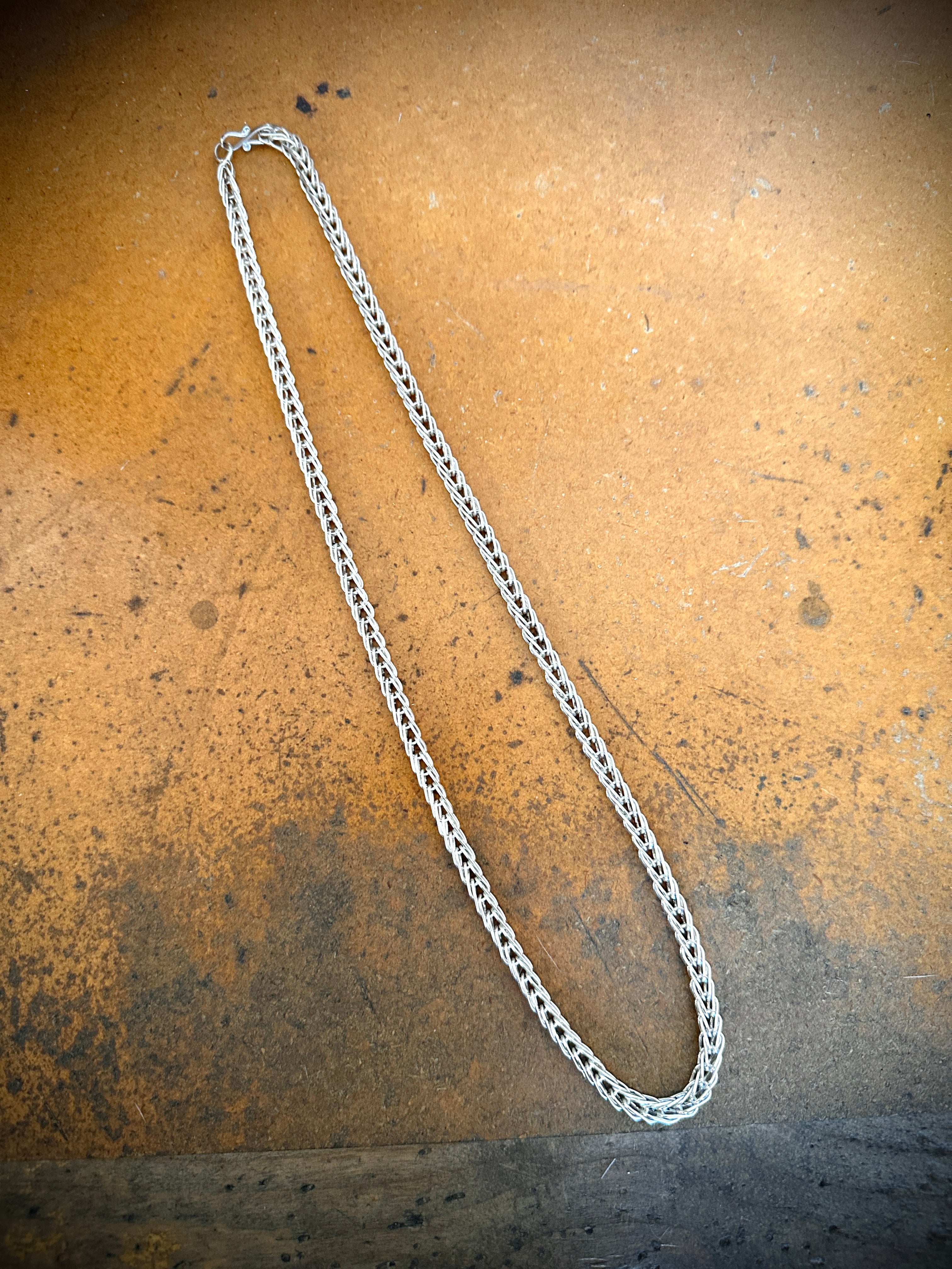 Smokey Gchache Silver Chain
