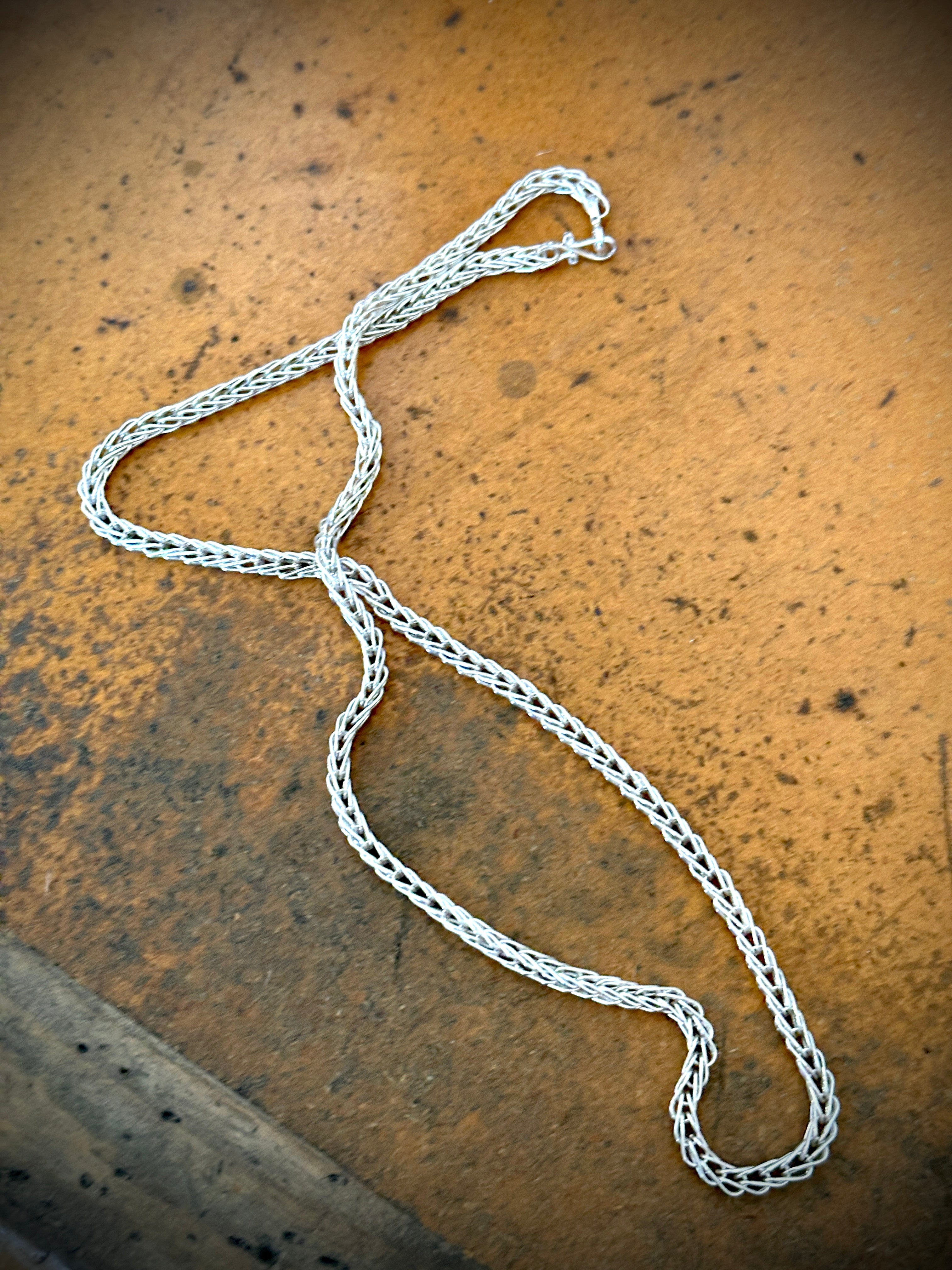 Smokey Gchache Silver Chain