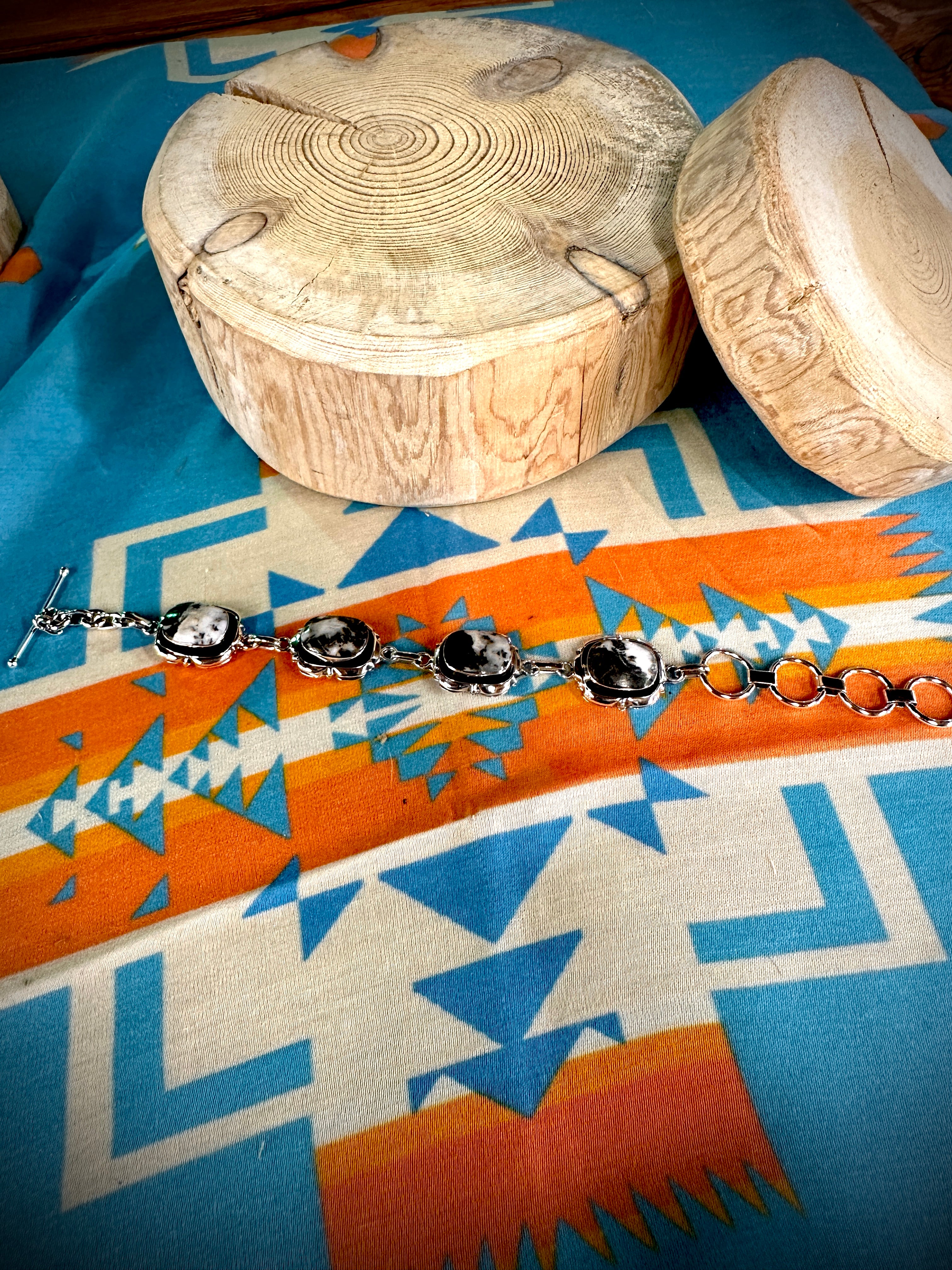 White Buffalo Link Bracelet