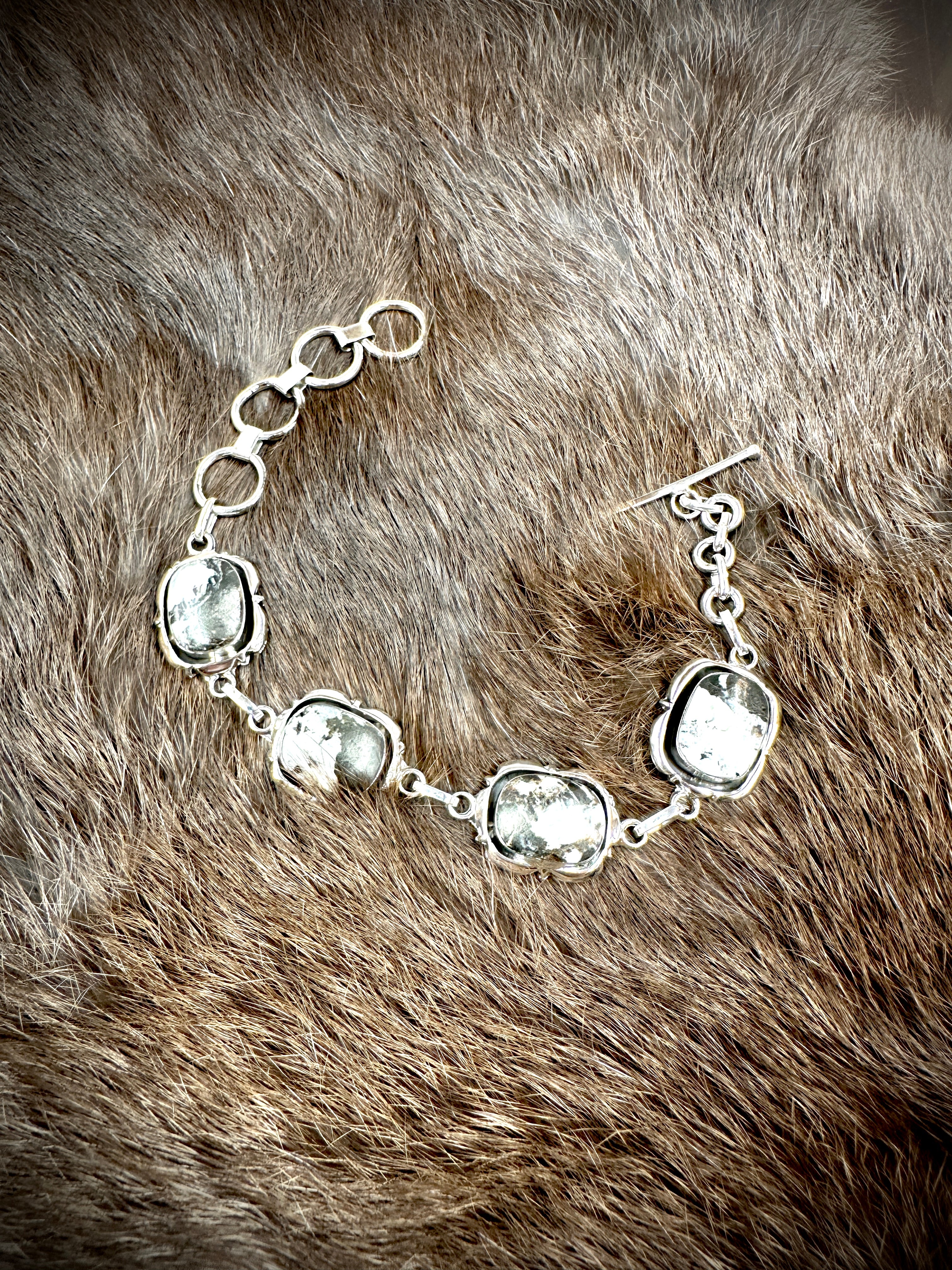 White Buffalo Link Bracelet