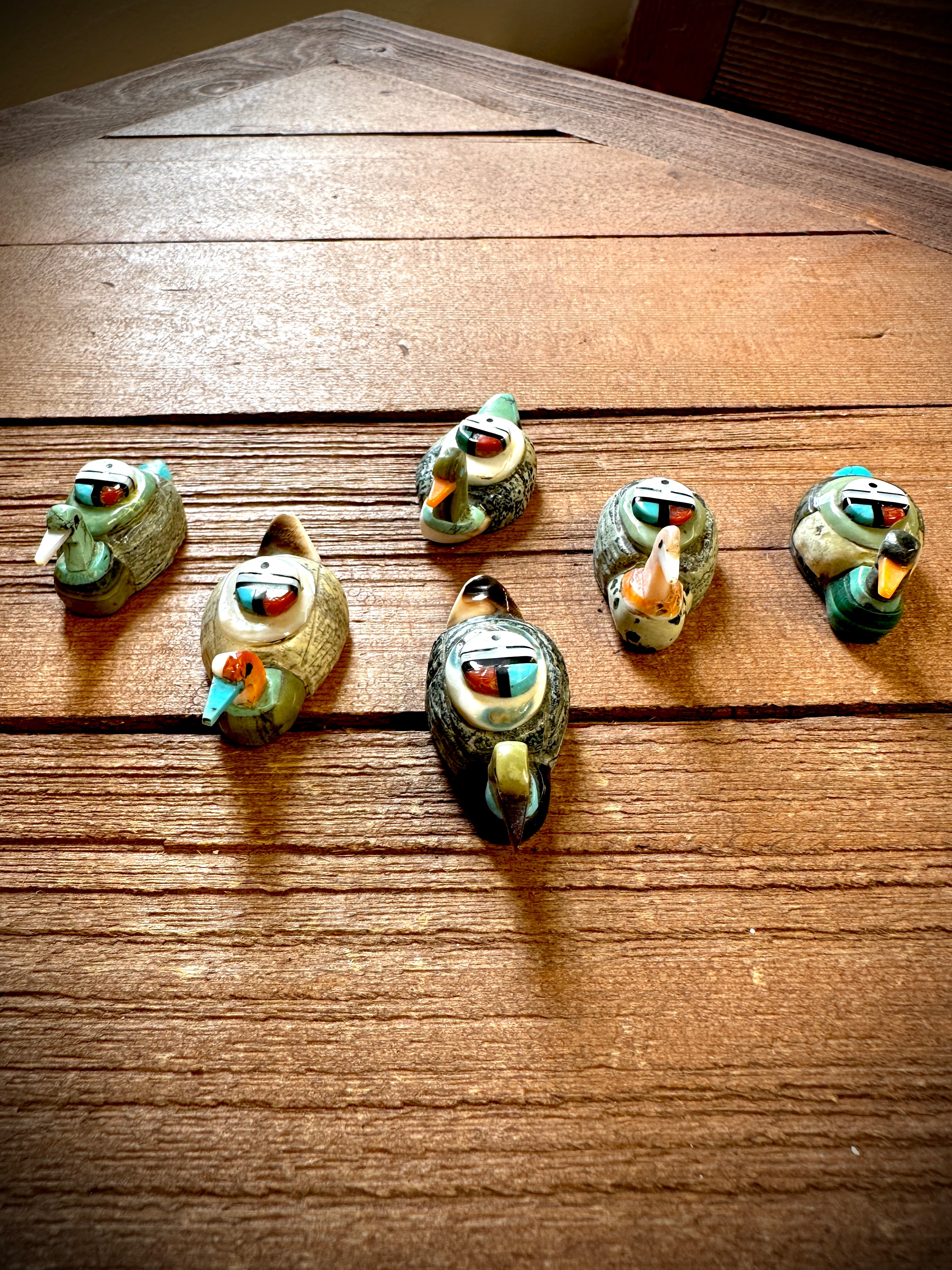 Sunface Stone Duck Fetishes