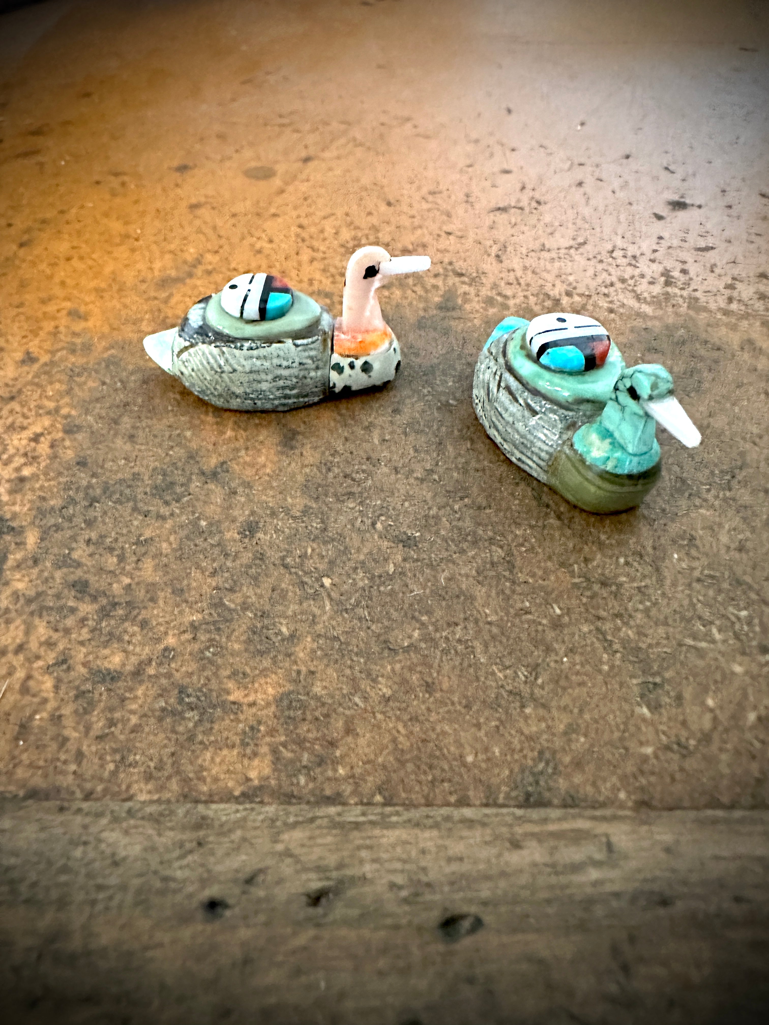 Sunface Stone Duck Fetishes