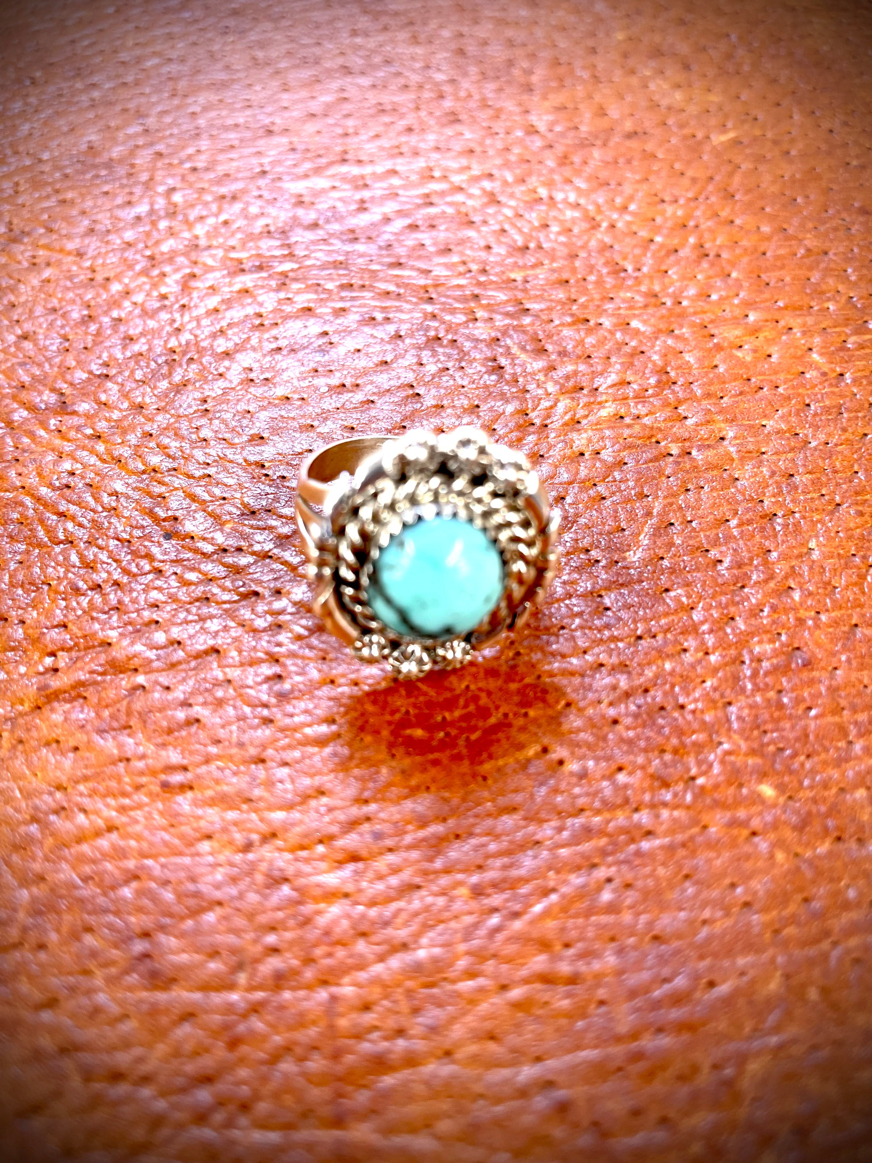 Feelin' the Feelin' Blue Turquoise Cuff and Ring Set