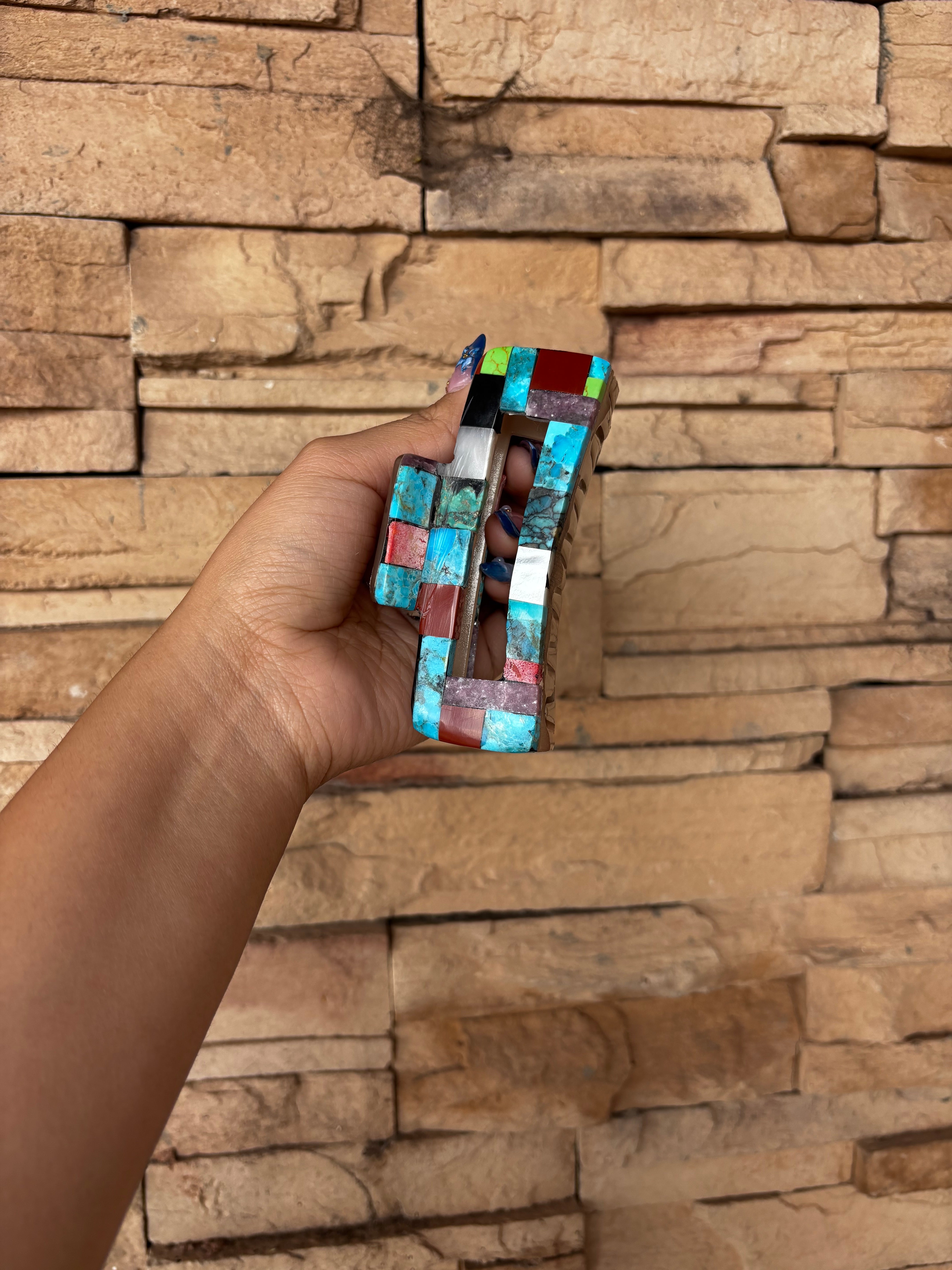 Multi Stone Hair Clip