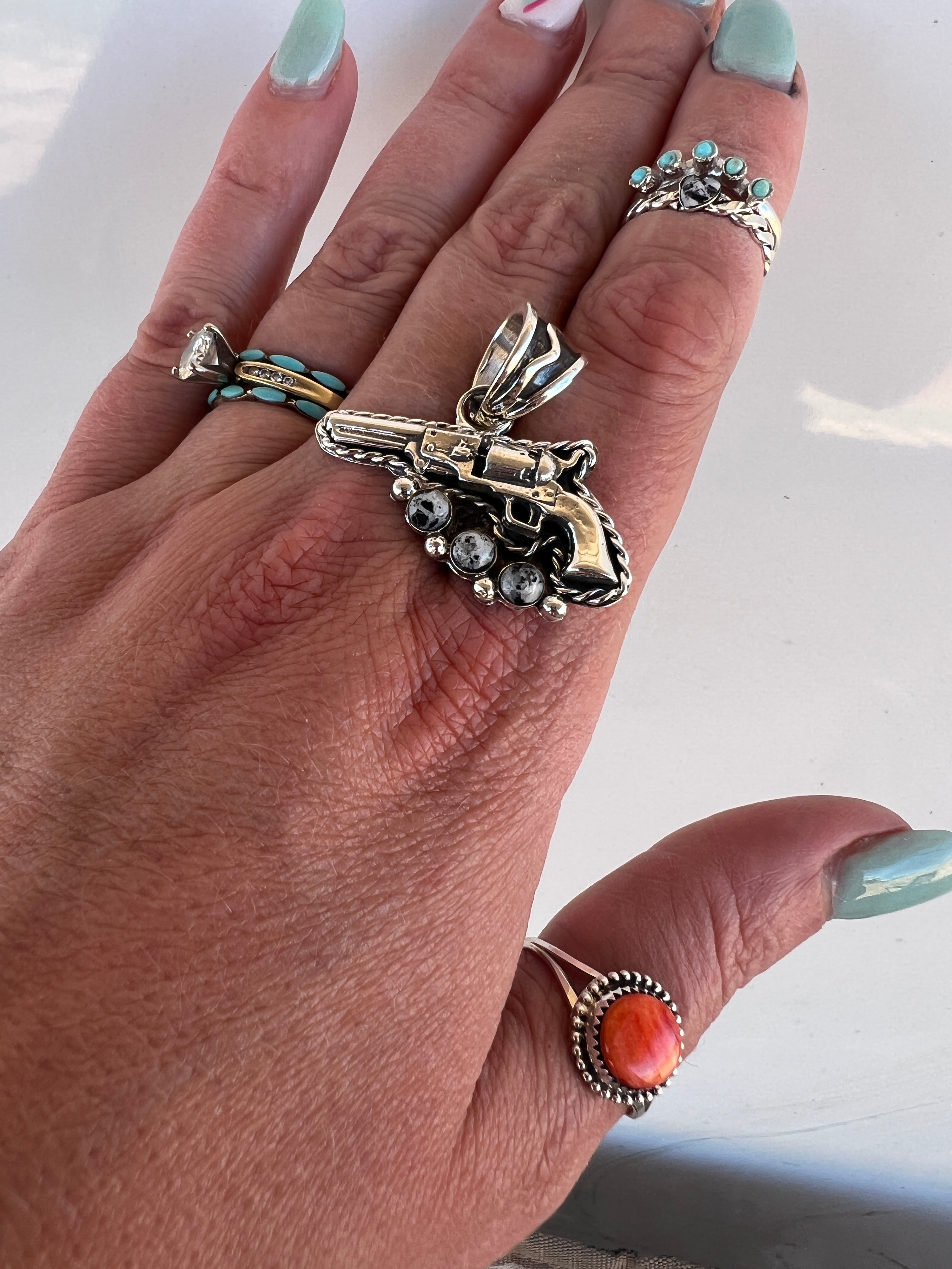 YEEYEE BANGIN' Pistol Pendant