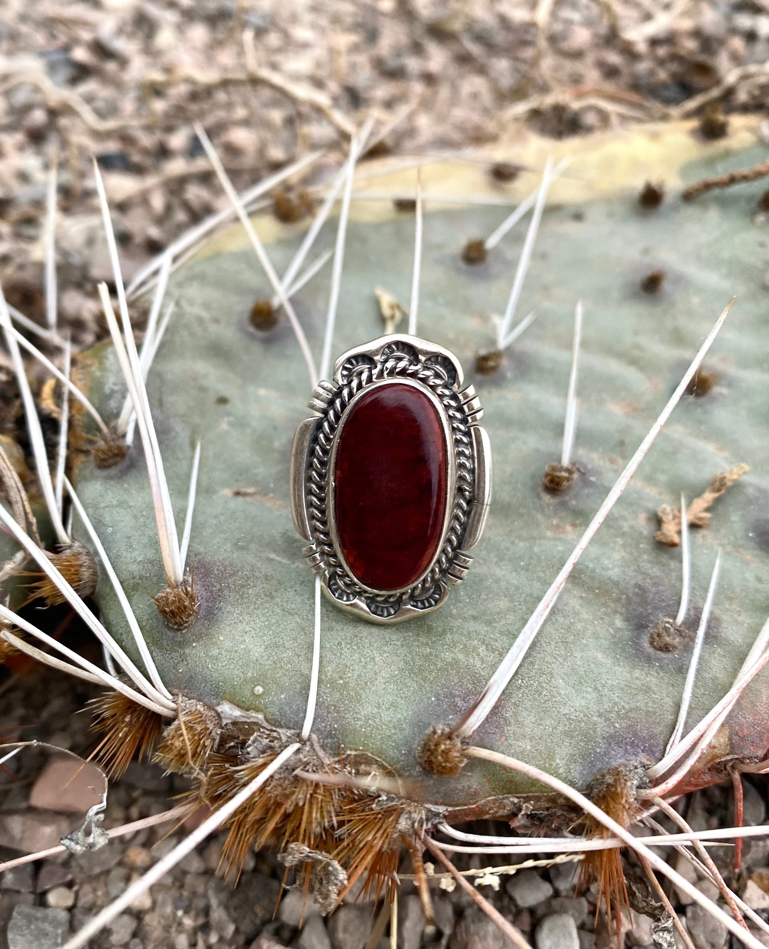 Beauty Of The Past Vintage Red Carnelian Ring From The Rogers Collection