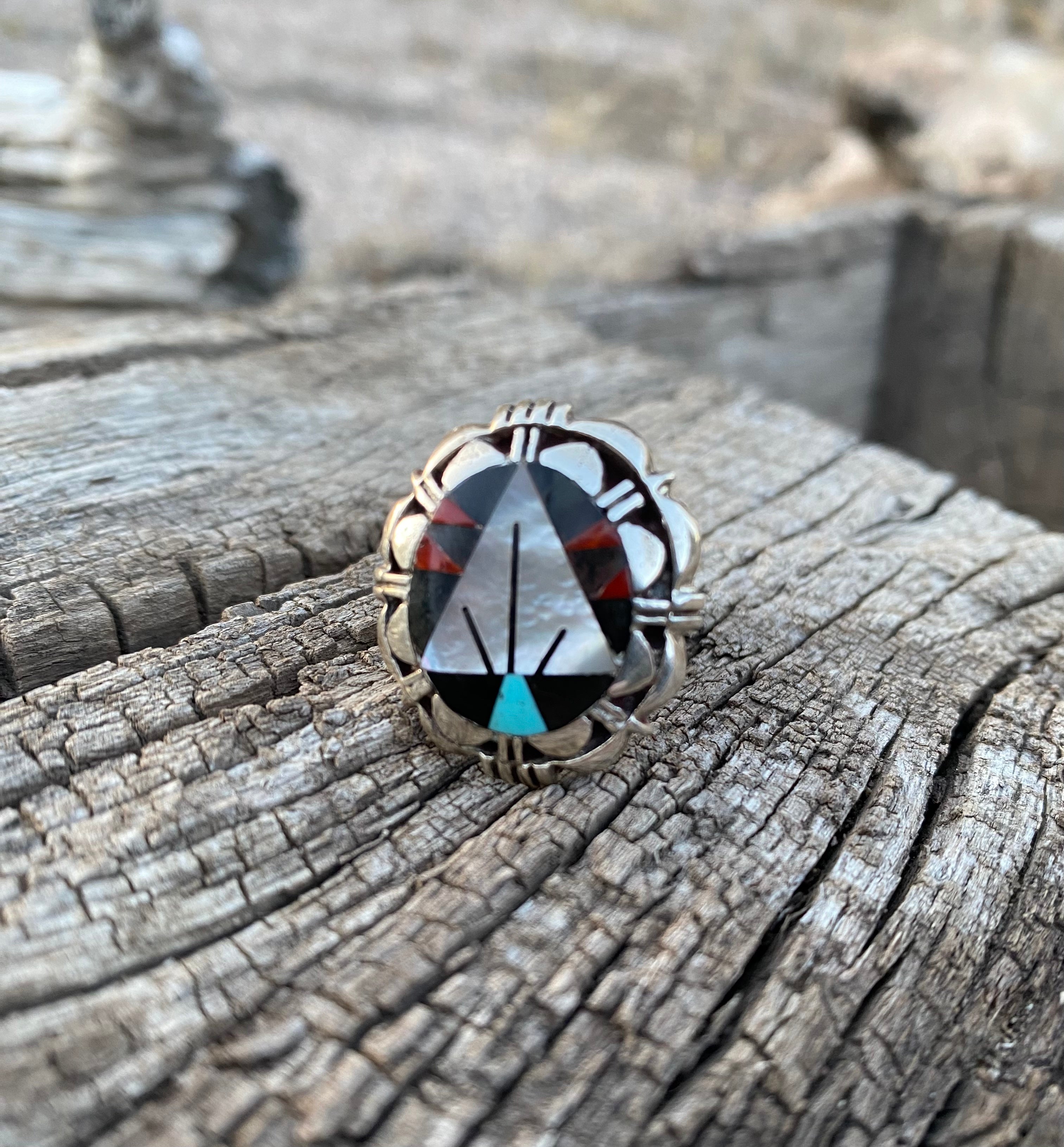 All Aligned Zuni Ring from the RogersCollection