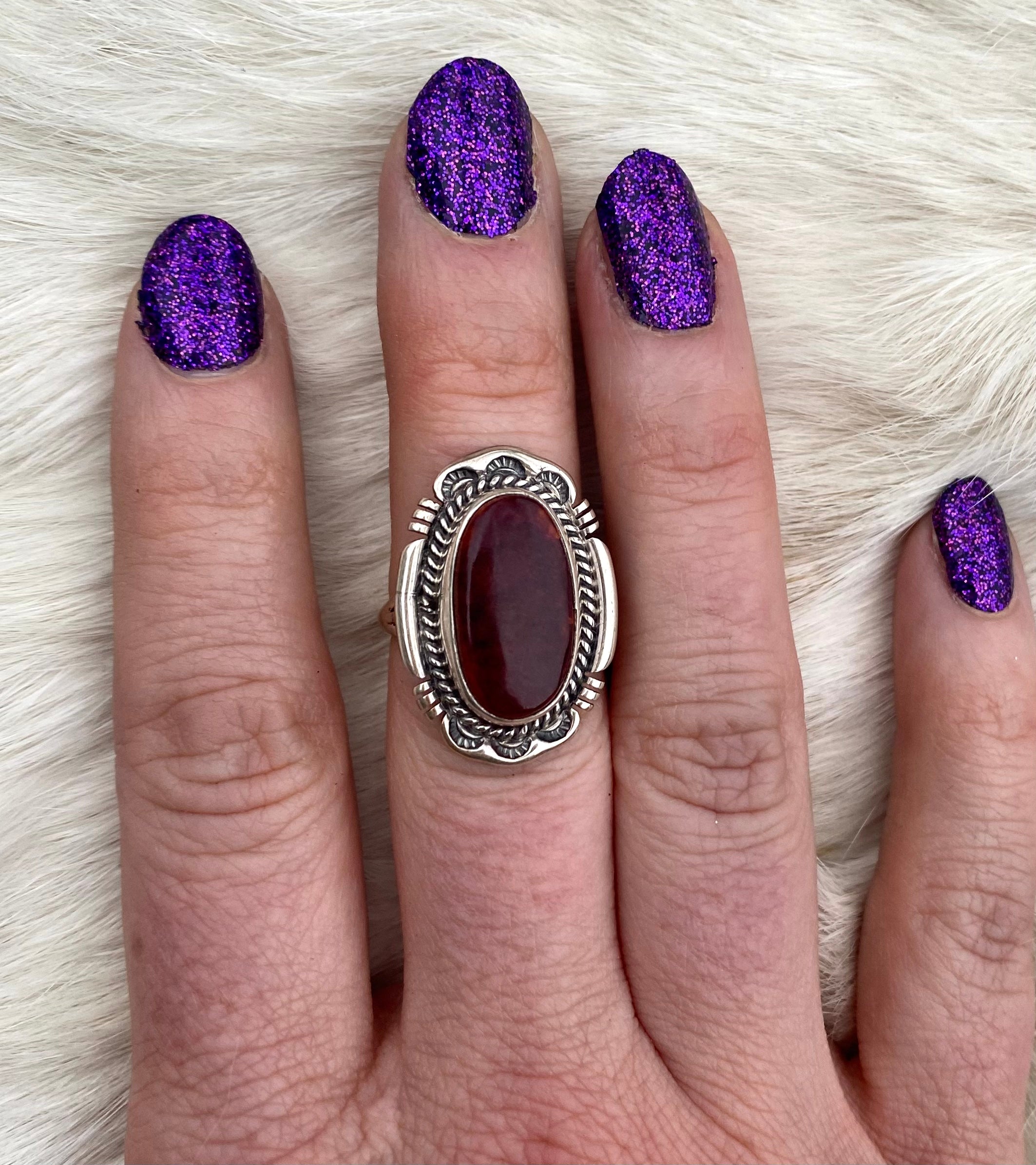 Beauty Of The Past Vintage Red Carnelian Ring From The Rogers Collection