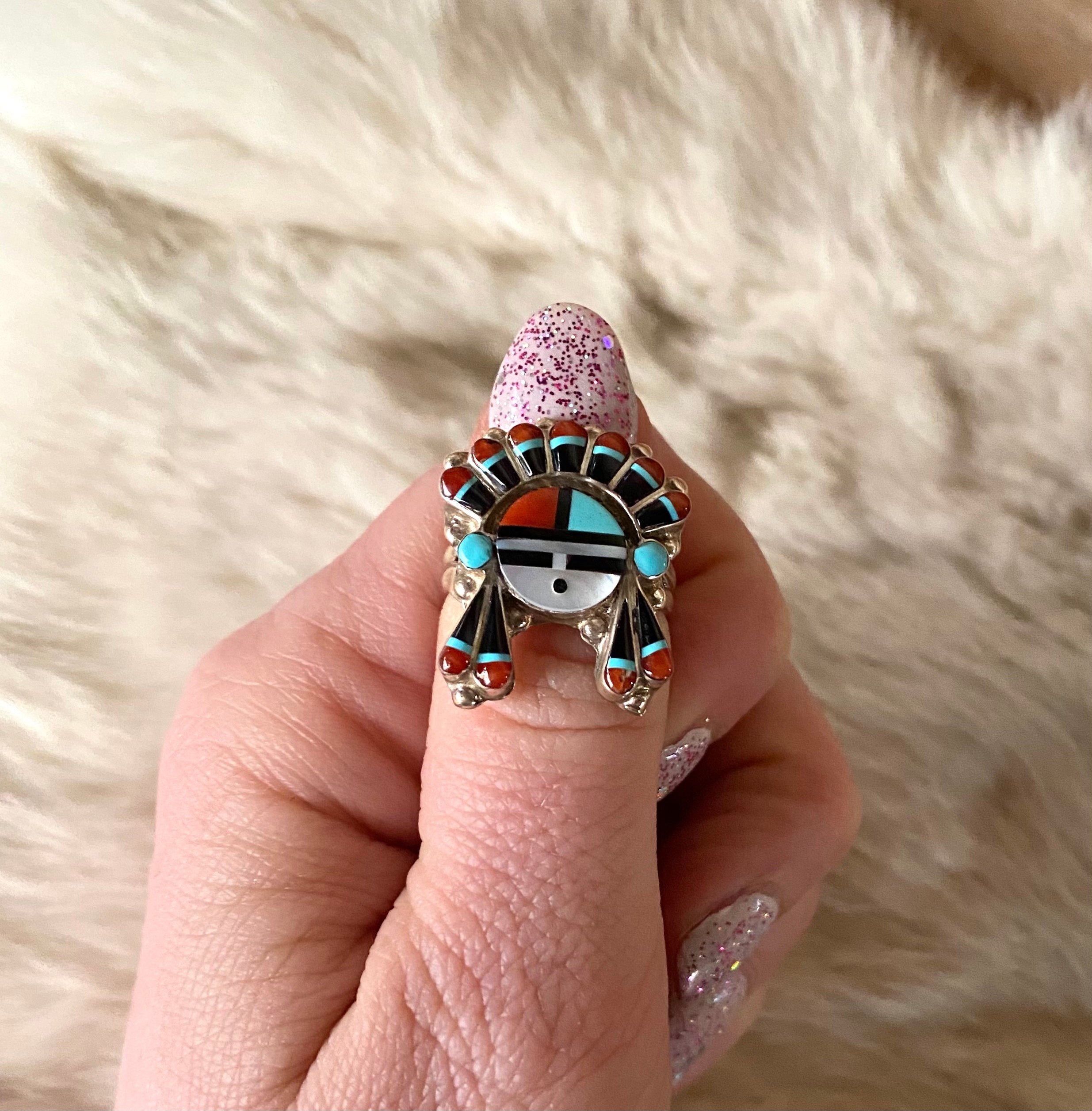 Zuni Chief Ring From The Rogers Collection