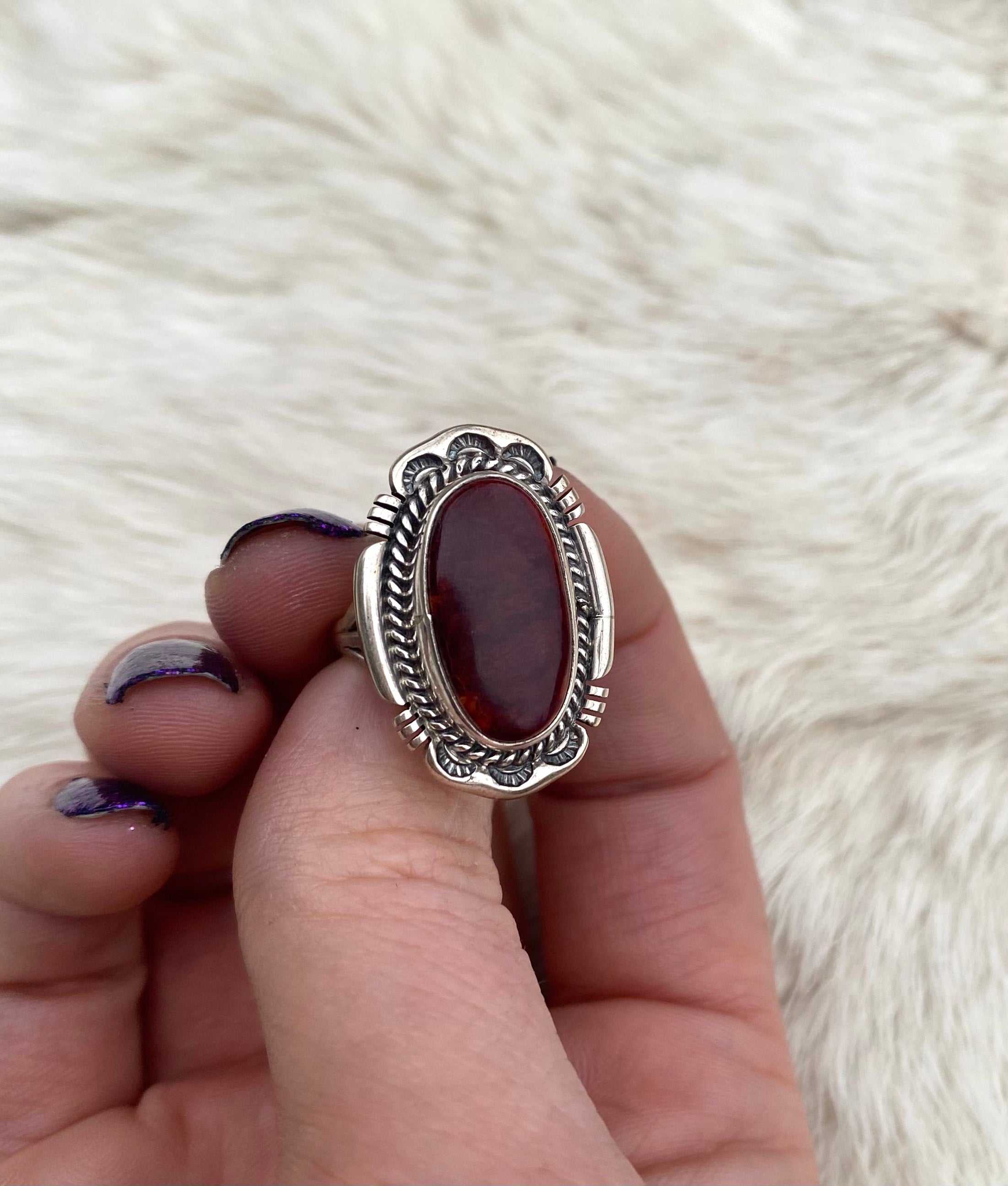 Beauty Of The Past Vintage Red Carnelian Ring From The Rogers Collection