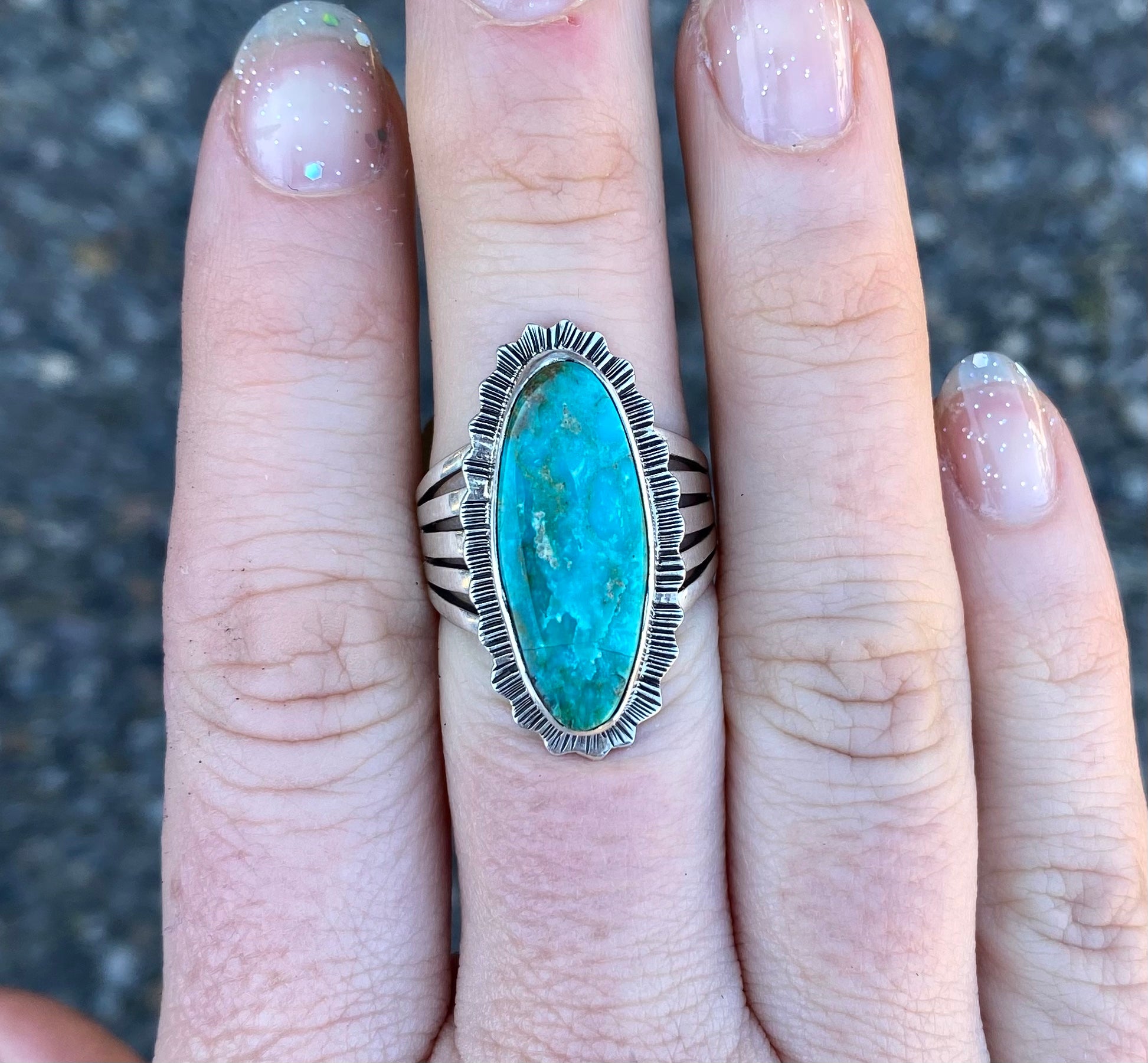 Powerhouse Kingman Turquoise Ring From The Rogers Collection