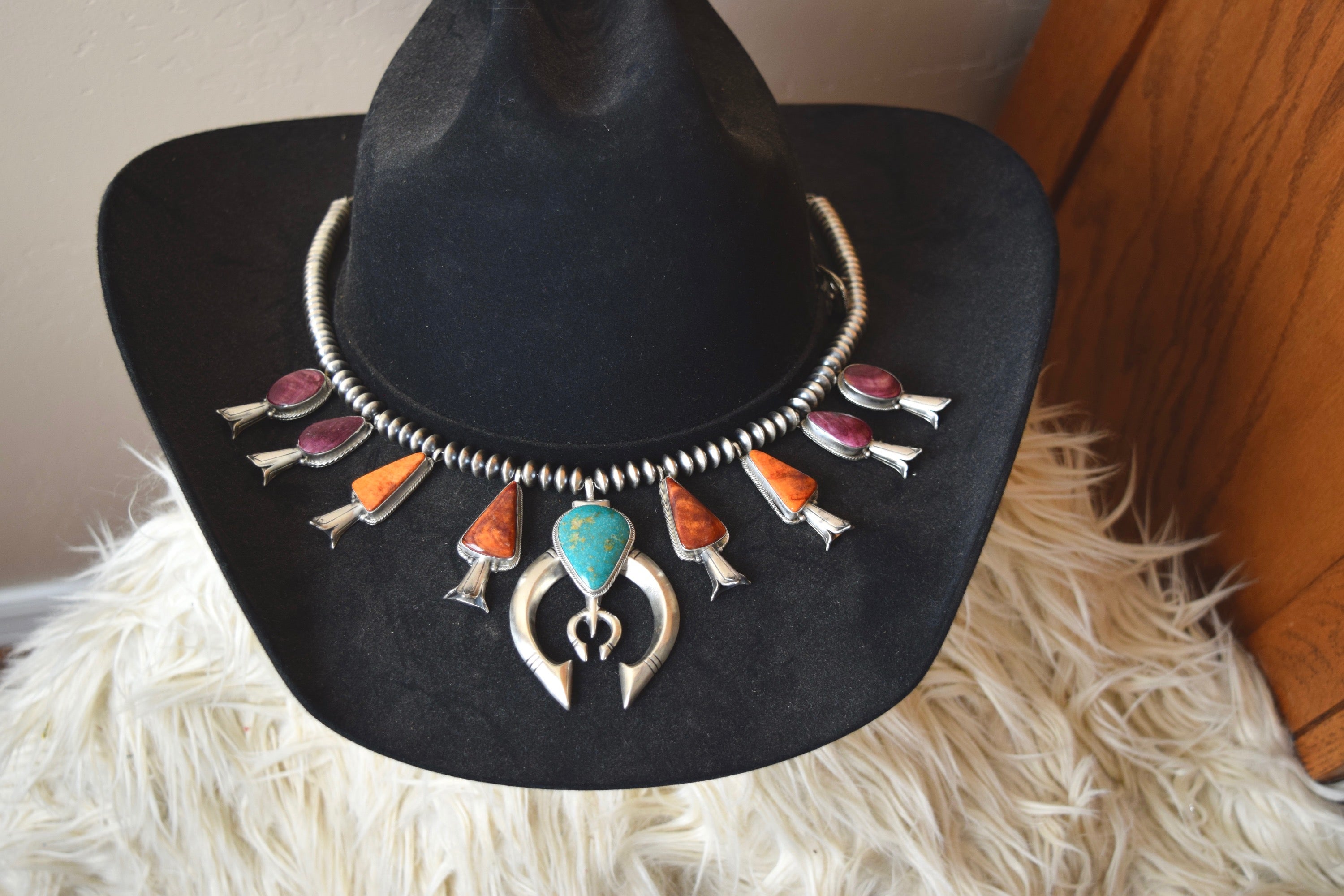 MULTICOLOR SQUASH WITH EARRING SET FROM THE RODEGRS COLLECTION
