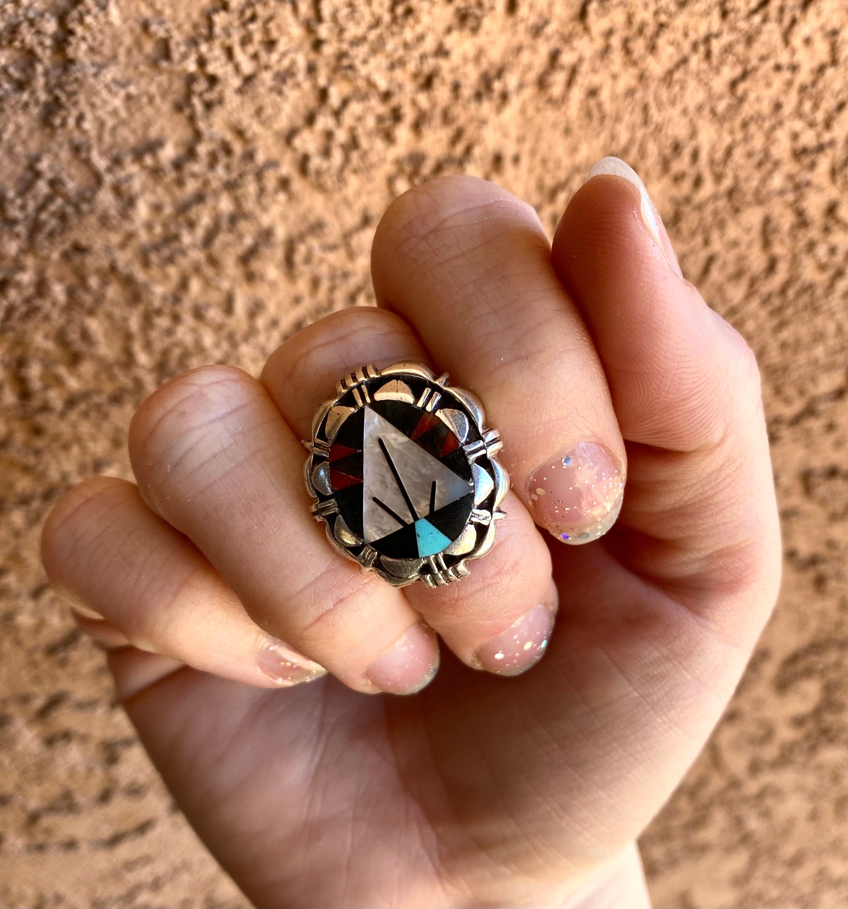 All Aligned Zuni Ring from the RogersCollection