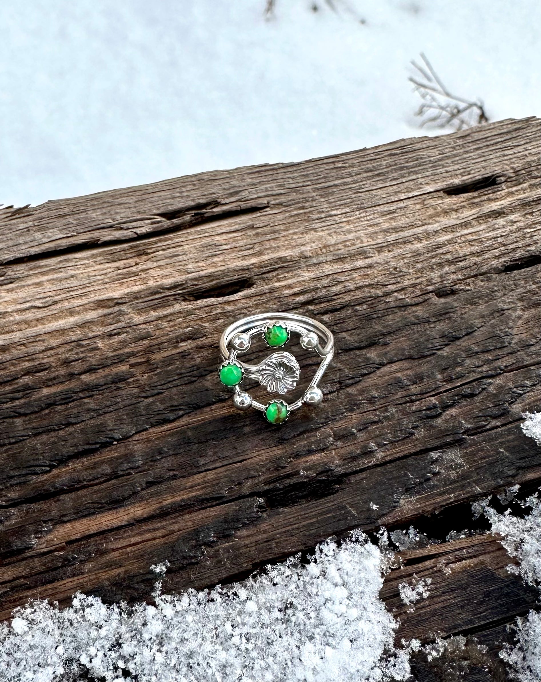 Adjustable 3 Stone Flower Power
