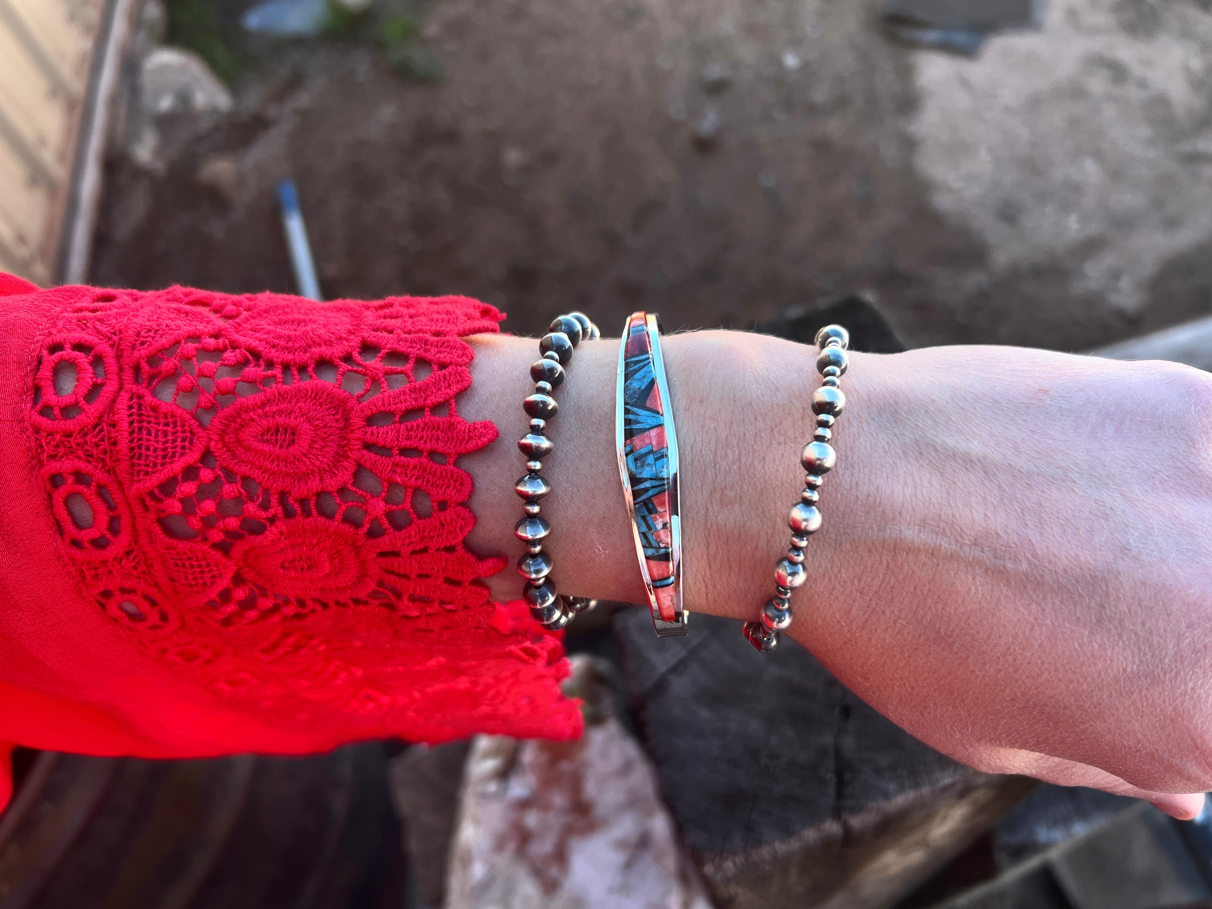 Multi-Color Zuni Inlay Cuff