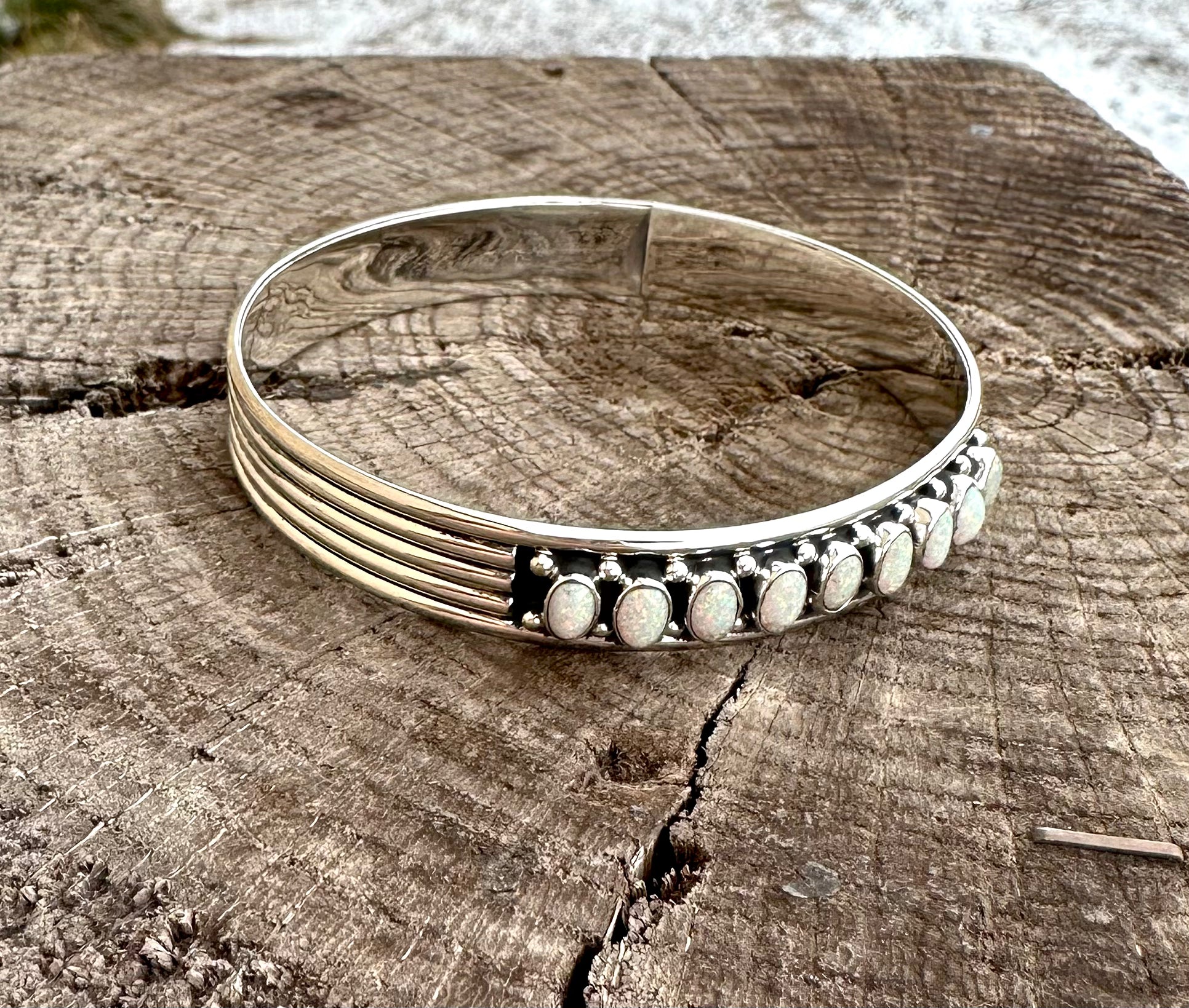 18 Opal Stone Bangle from the Rodgers Collection