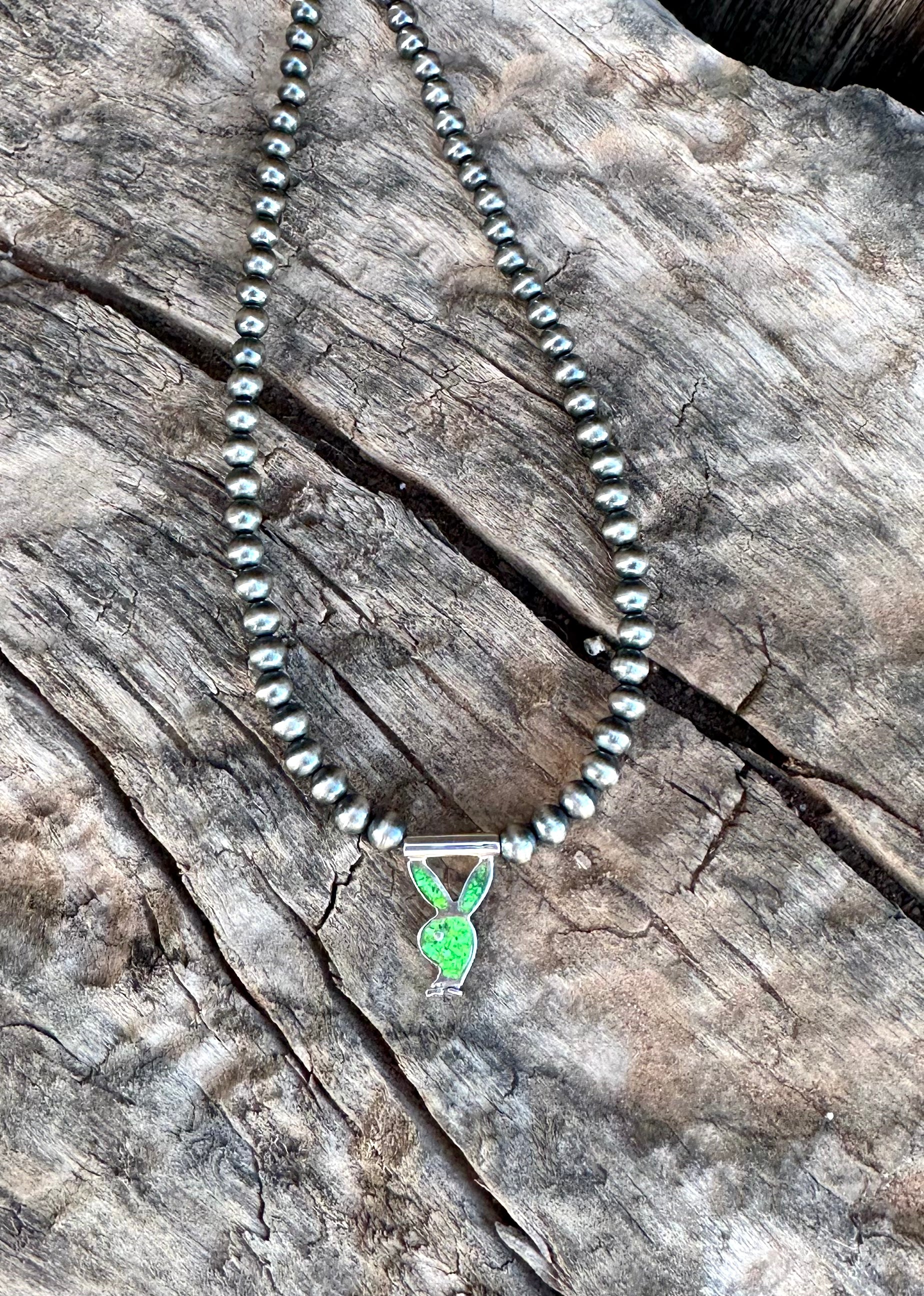 Buckle Bunny Pearl Necklace