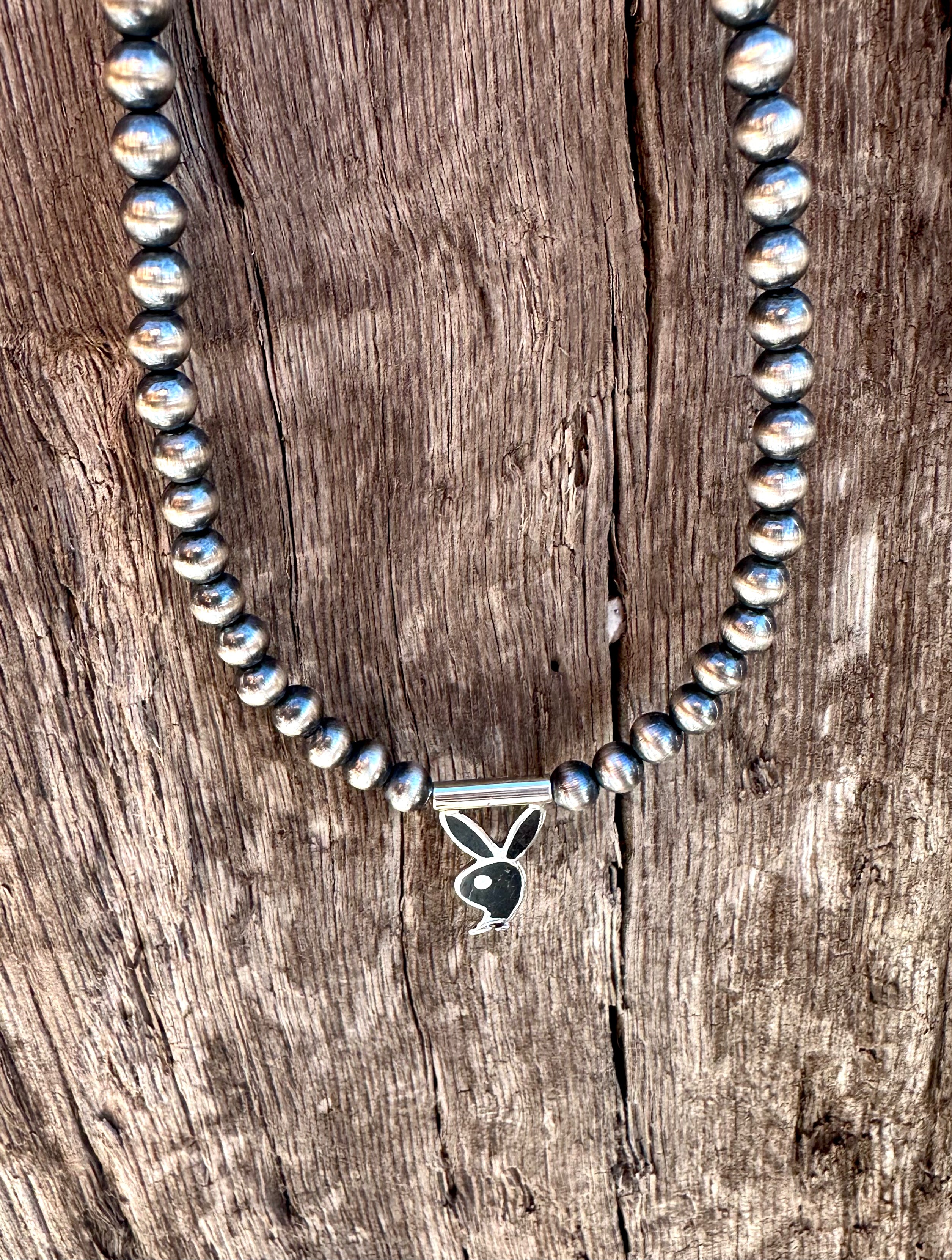 Buckle Bunny Pearl Necklace