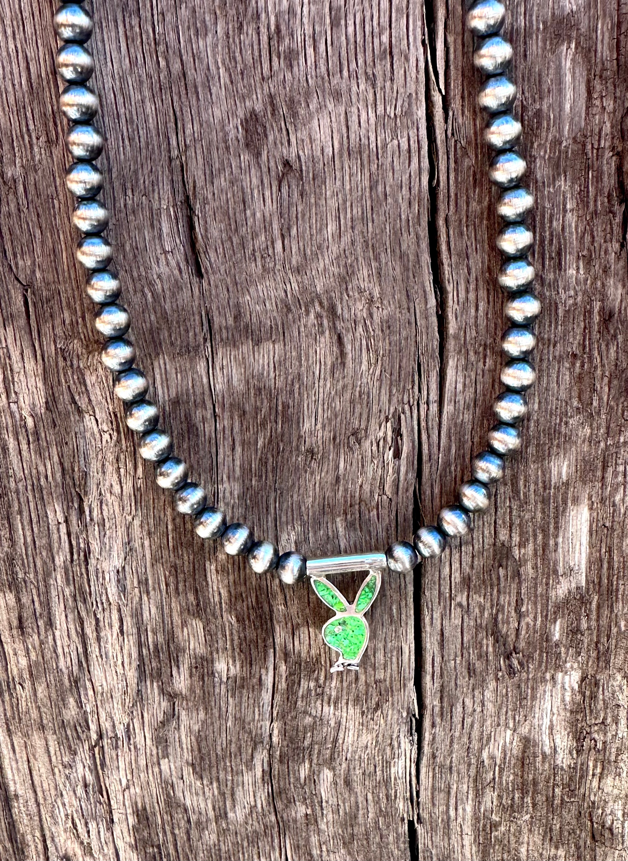 Buckle Bunny Pearl Necklace