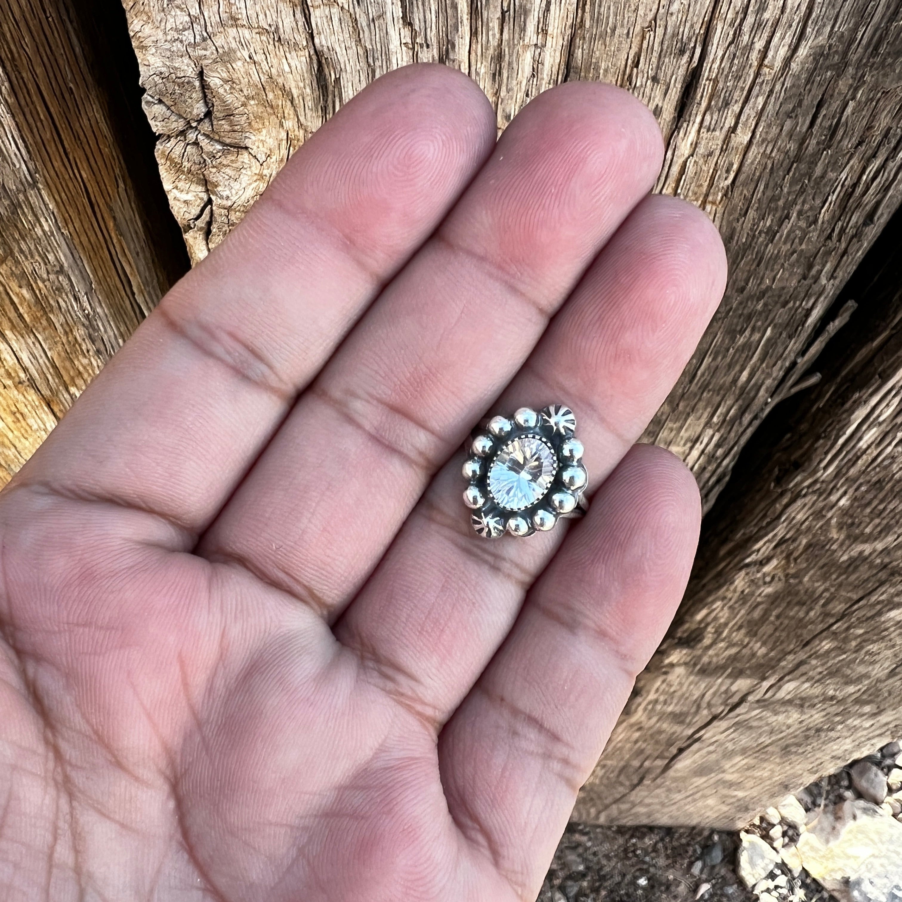 Stardrop Frame Ring Navajo Artist Ryntanna Yazzie