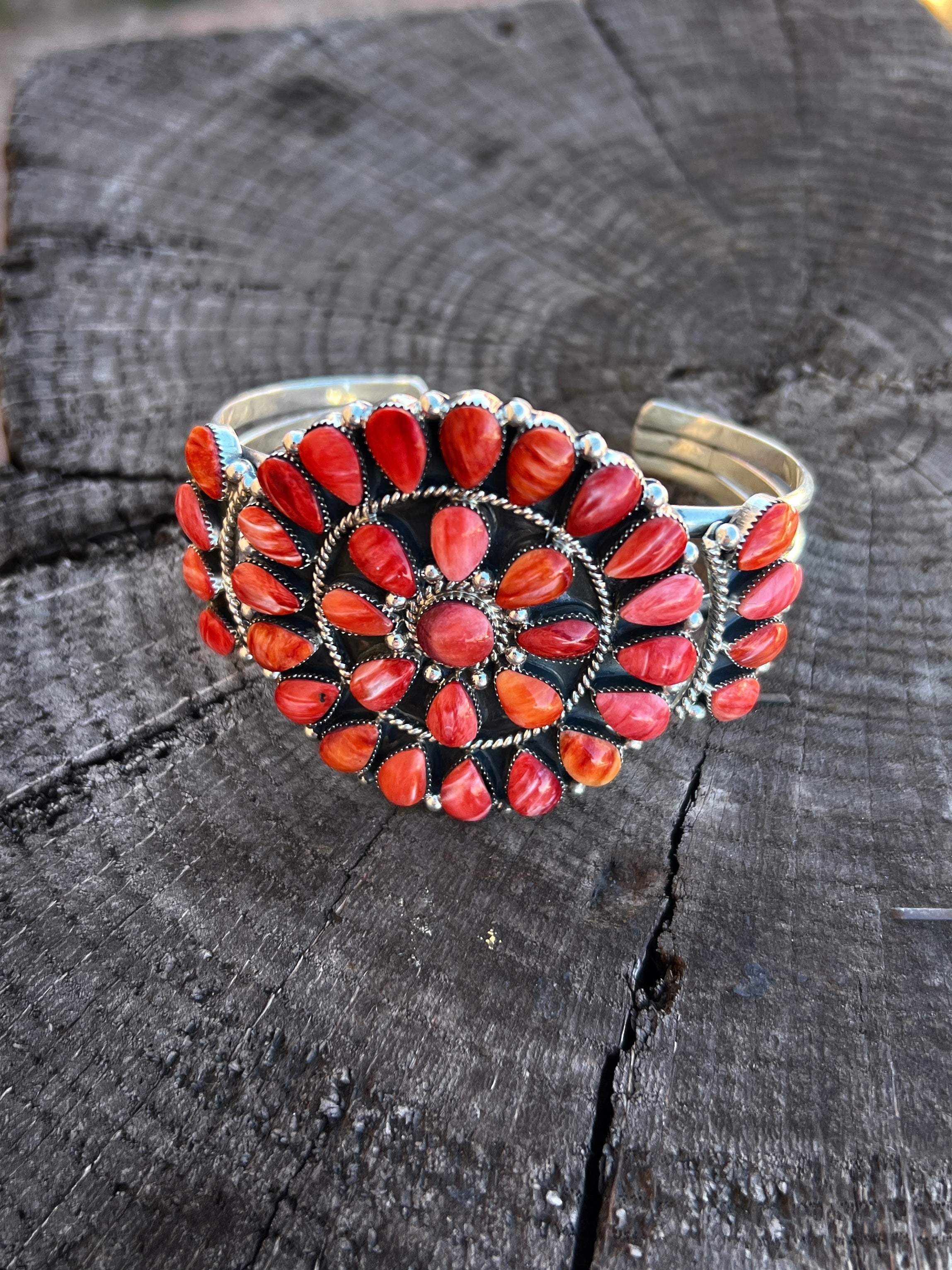 Red Carpet Cluster Cuff