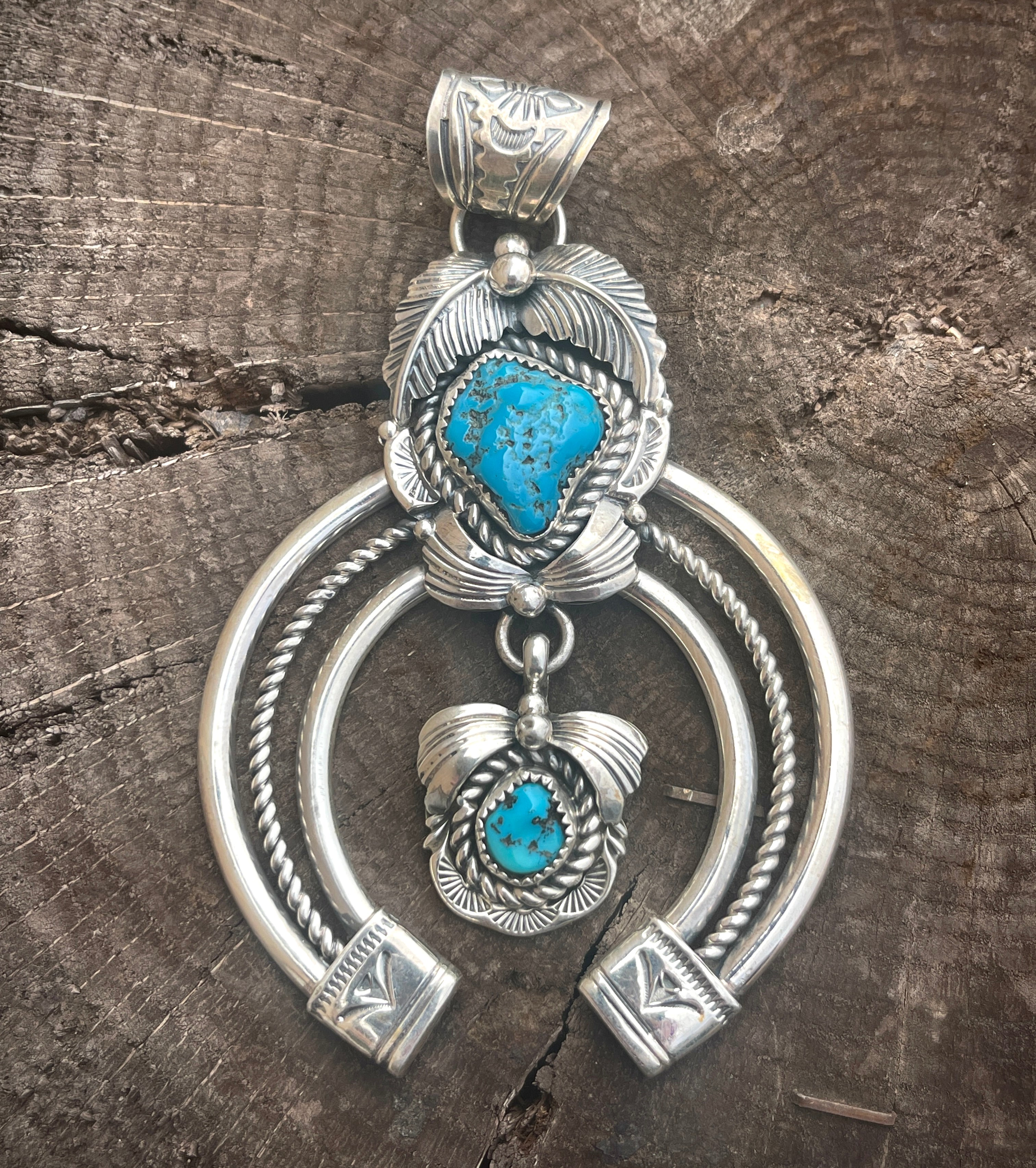 Calvin Belin Sleeping Beauty Naja Statement Pendant