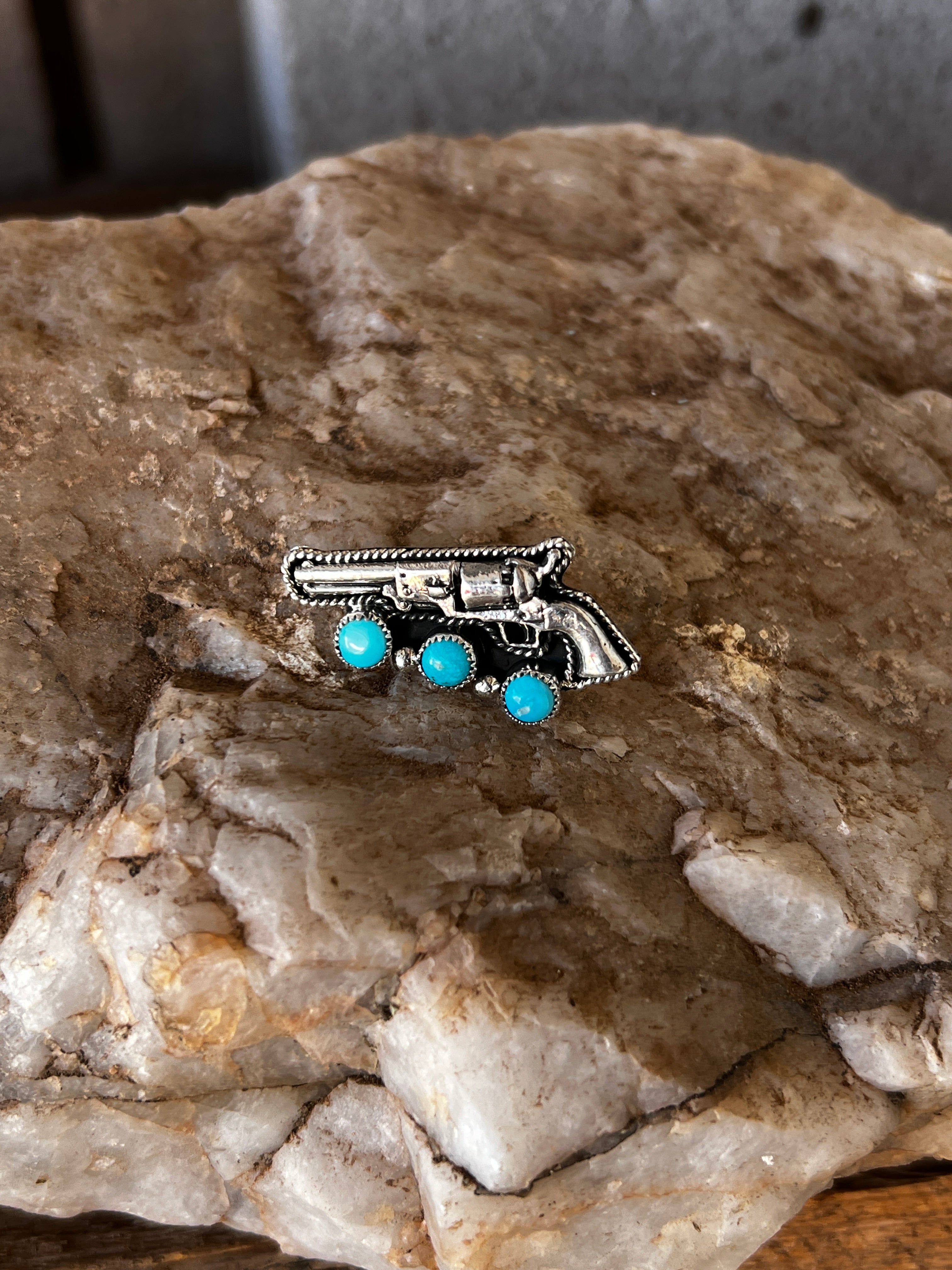 YEEYEE Bangin' Pistol Hat Pin or Tie Tac