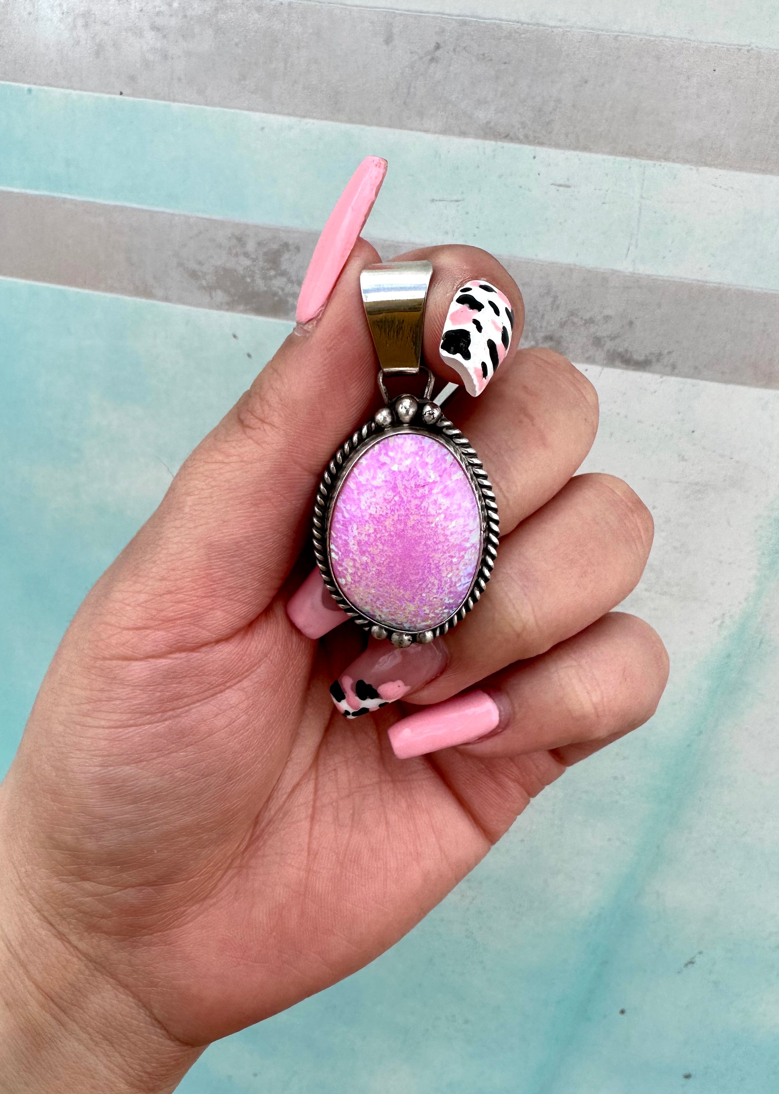 Large Royal Pink Barbie Pendant