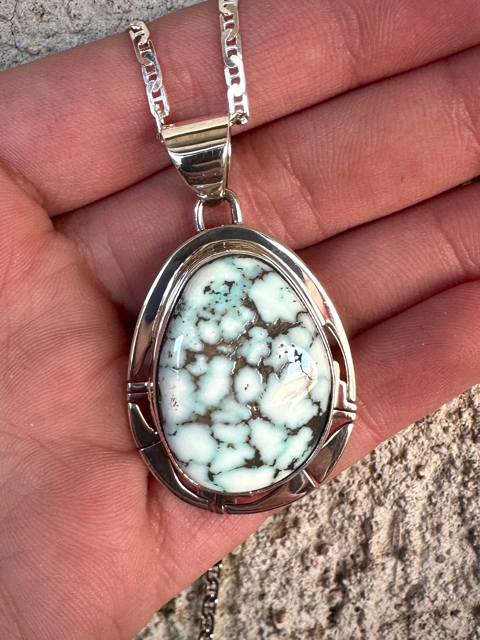 Traditional Cut Out Dry Creek Necklace from the Rodger Collection