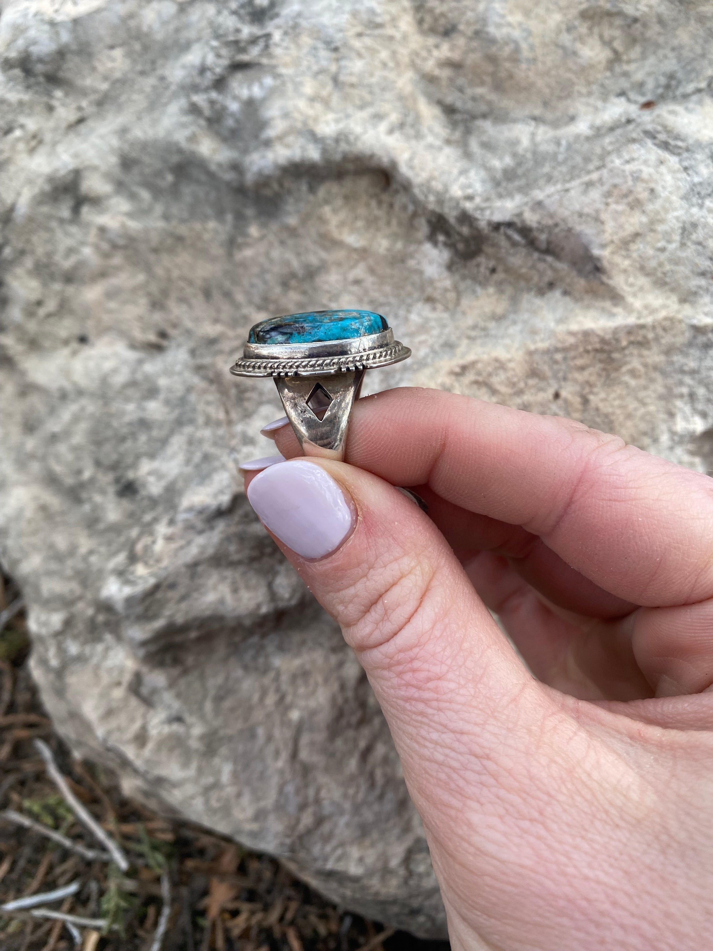 Nevada Turquoise Ring From The Rogers Collection