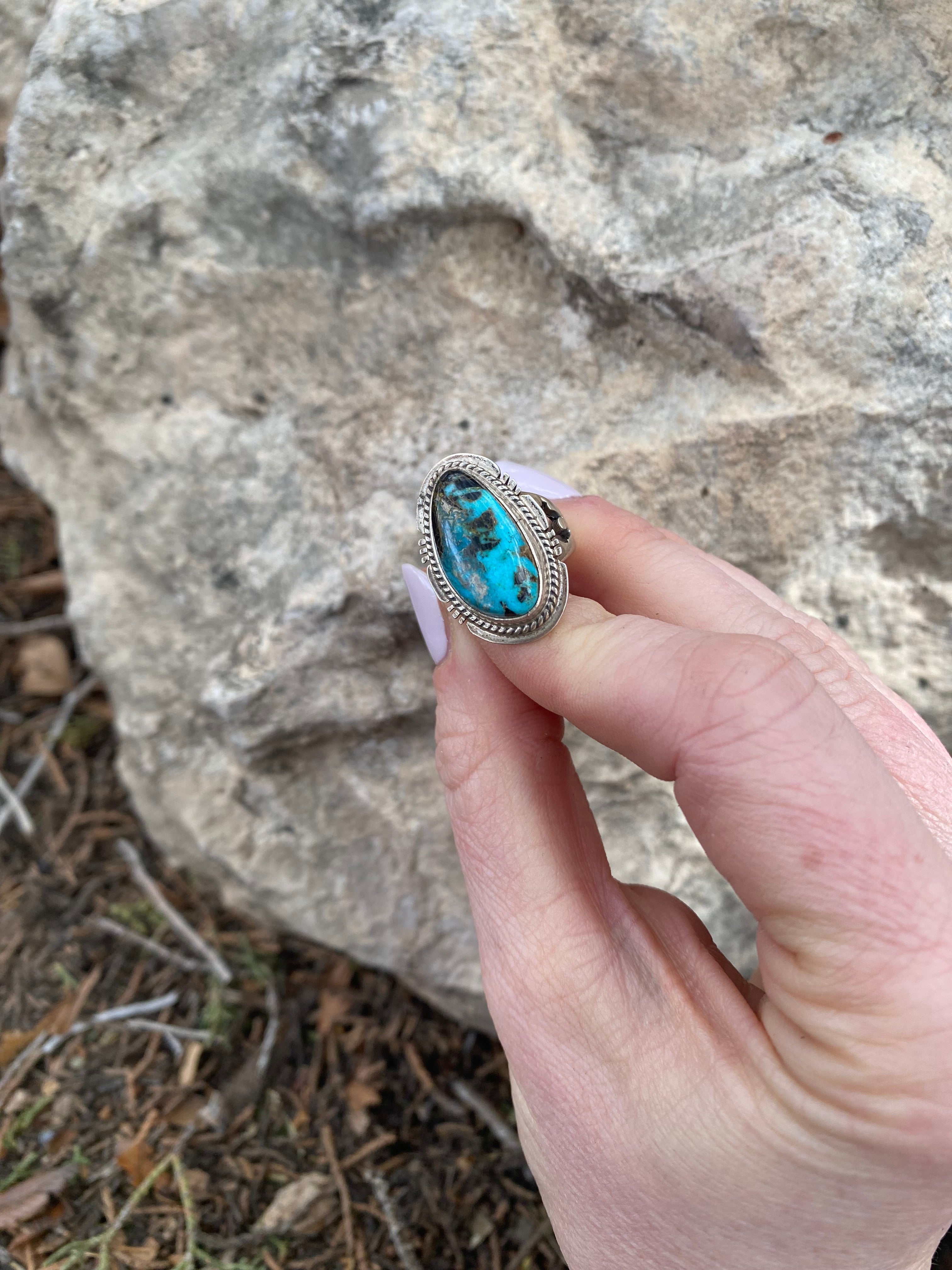 Nevada Turquoise Ring From The Rogers Collection