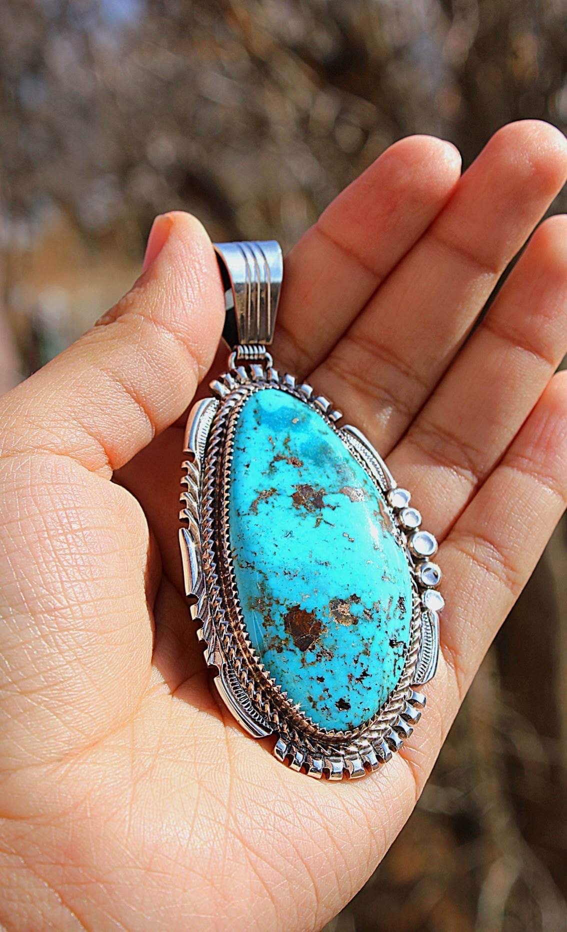 Blue Turquoise Pendant