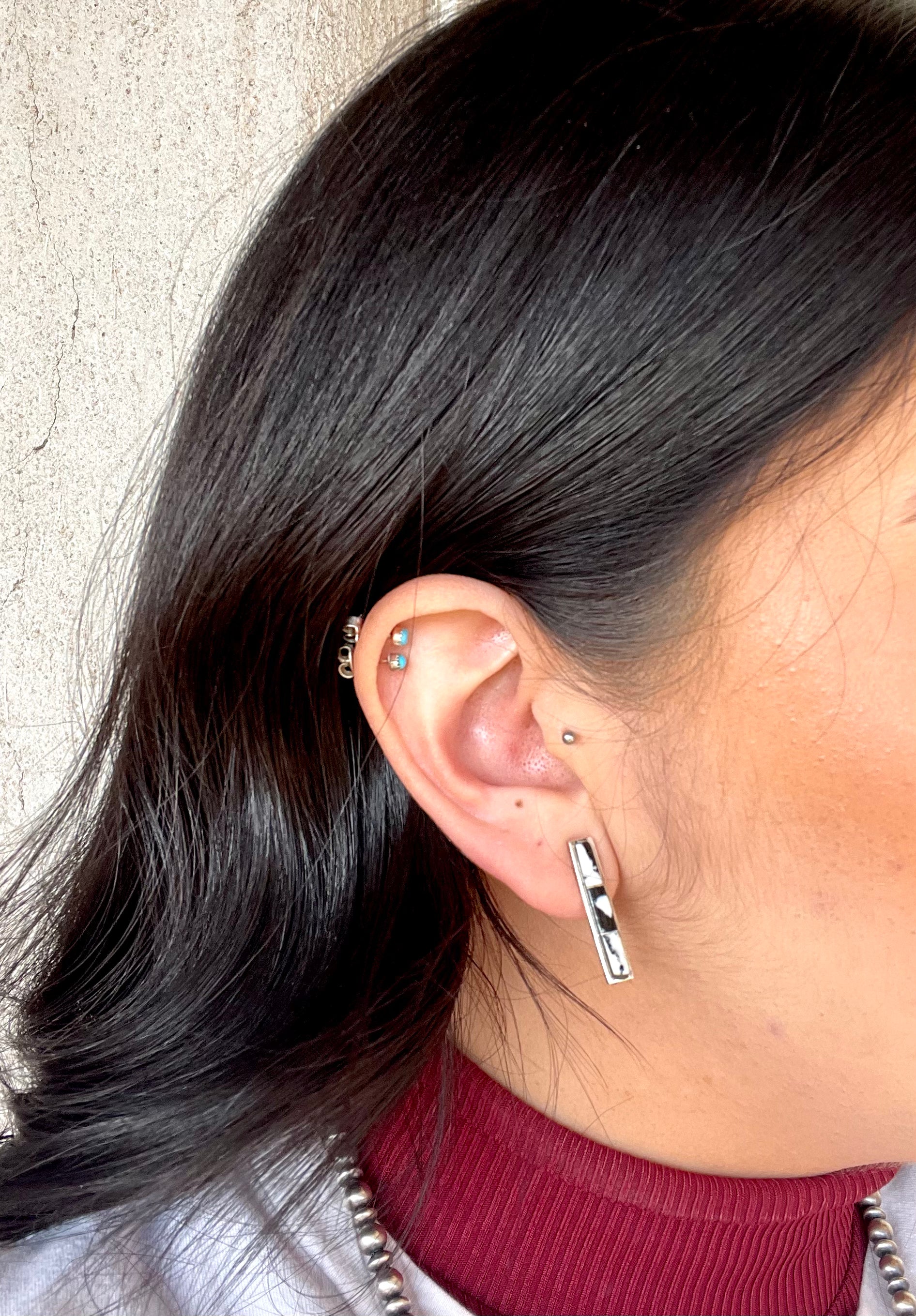 Contemporary Bar Earring Artist Jamie Johnson