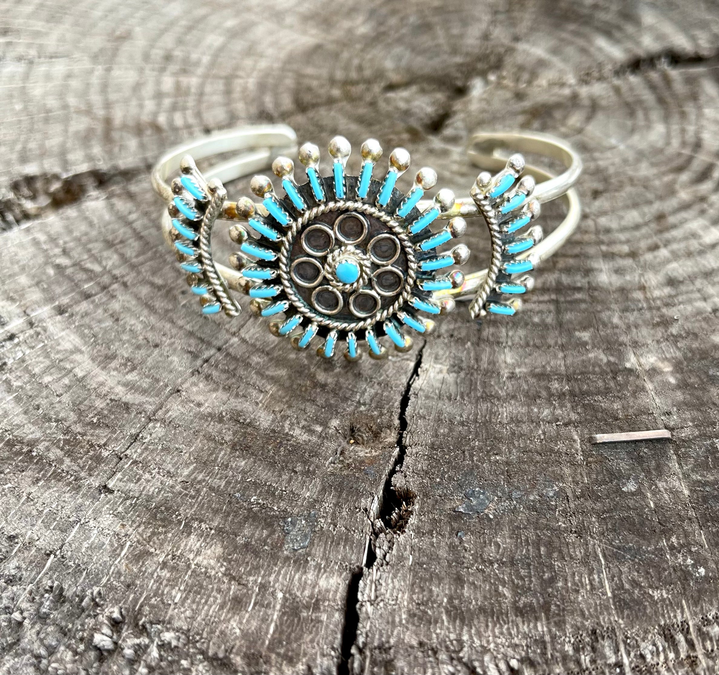 Classic Zuni Needle Point Cuff