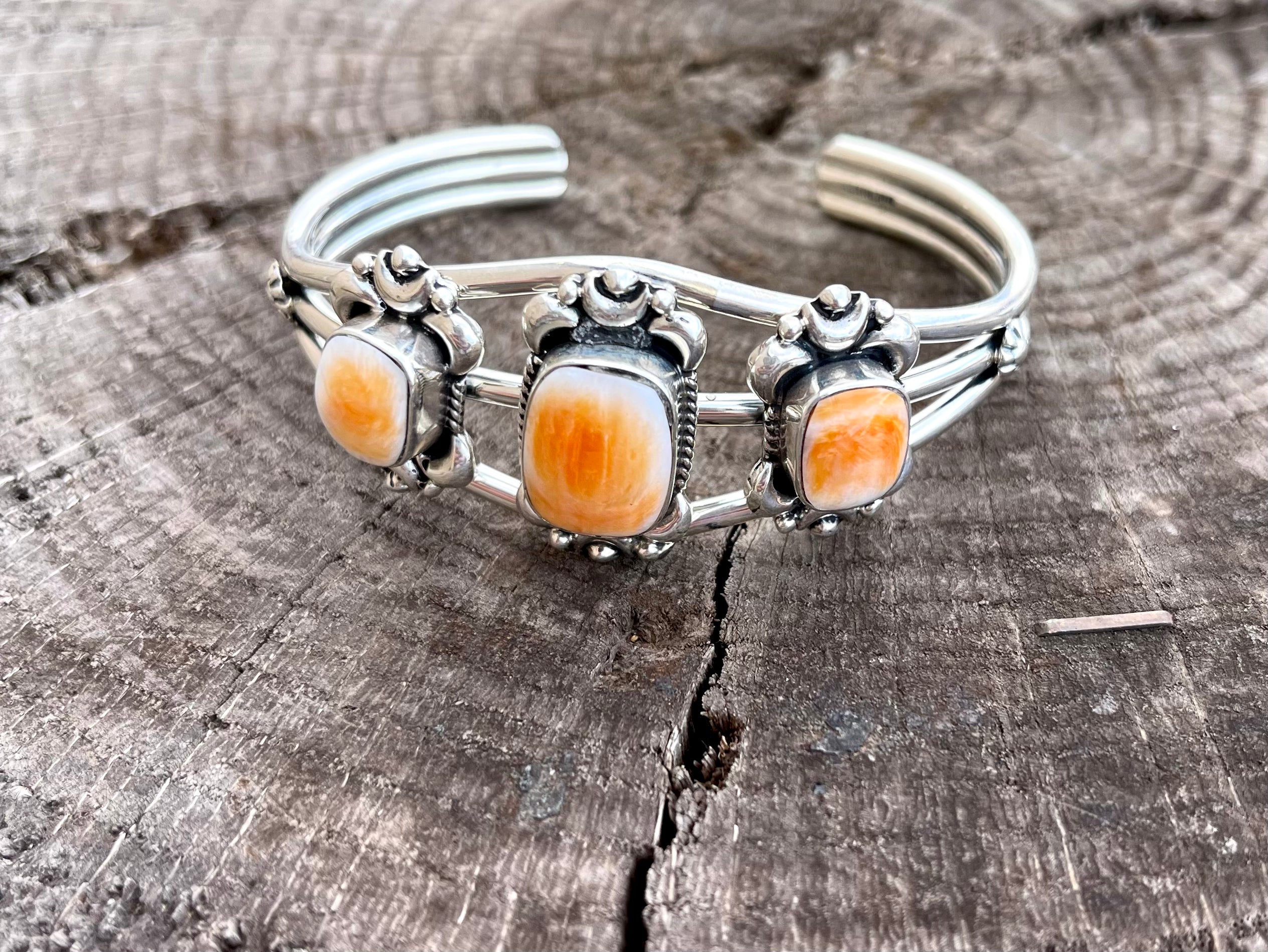 3 Stone Contemporary Cuff