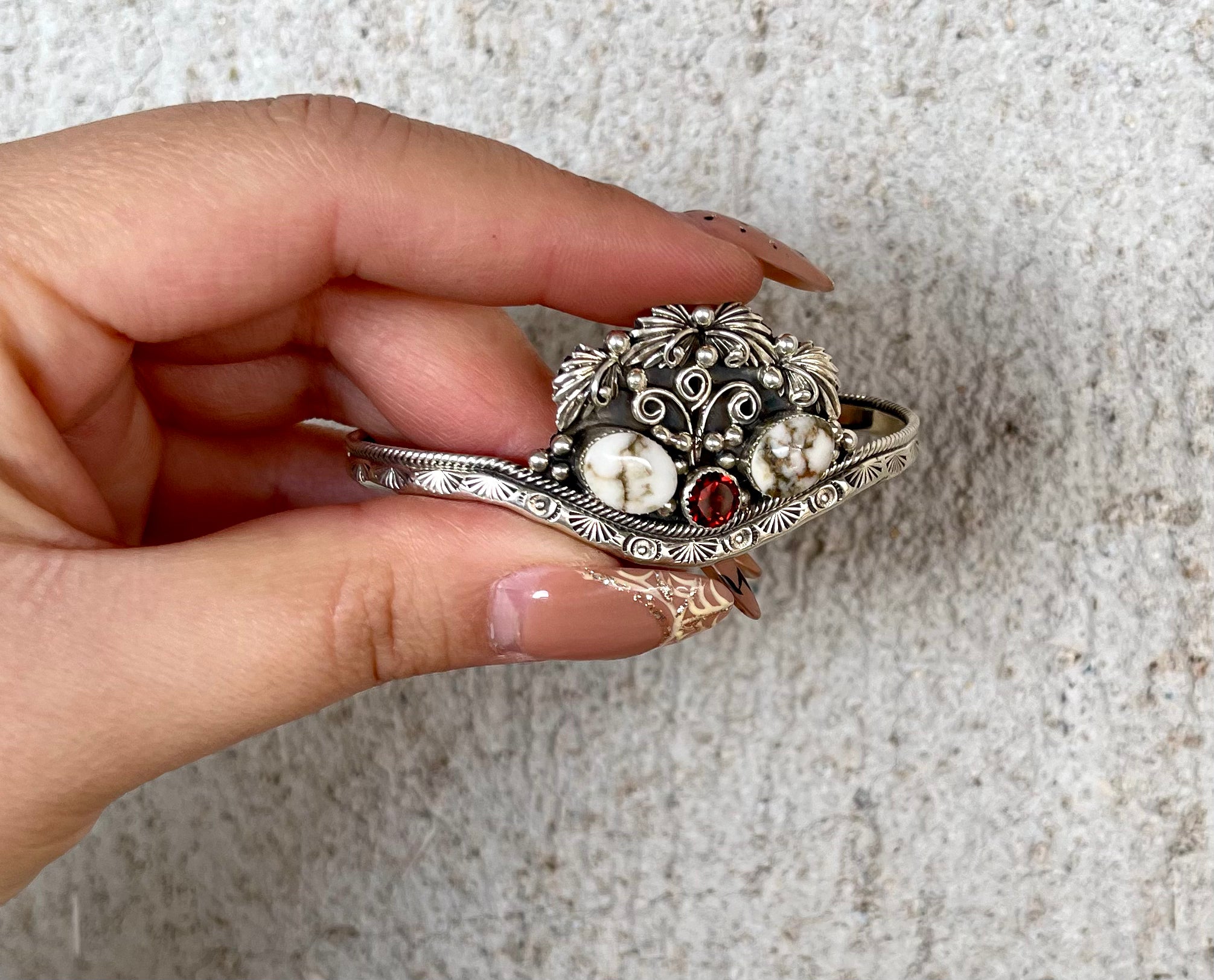 Contemporary Lead Cuff created by Sheena Jack